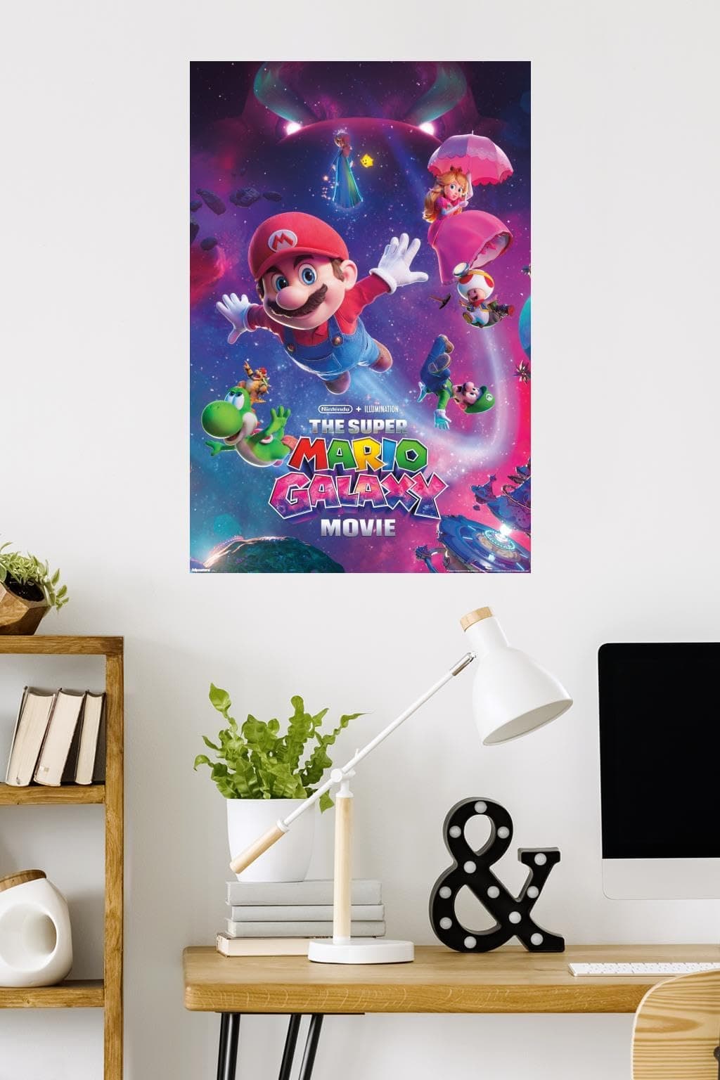 Nintendo The Super Mario Galaxy Movie (2026) - Key Art Wall Poster, 34L" x 22.4W", Unframed Version — view 2