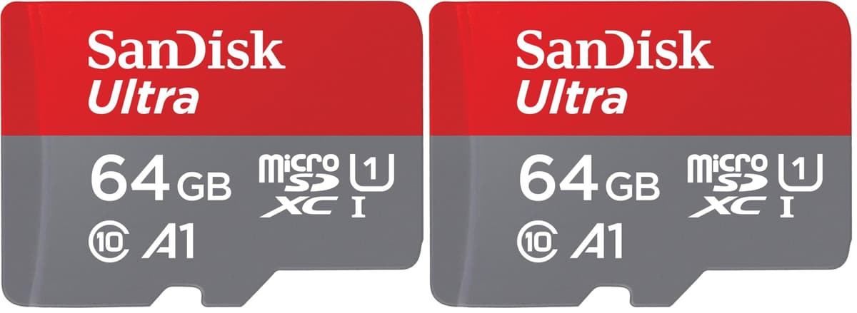 SanDisk 128GB Ultra microSDXC card + SD adapter up to 140 MB/s with A1 App Performance UHS-I Class 10 U1 - Twin Pack — view 4