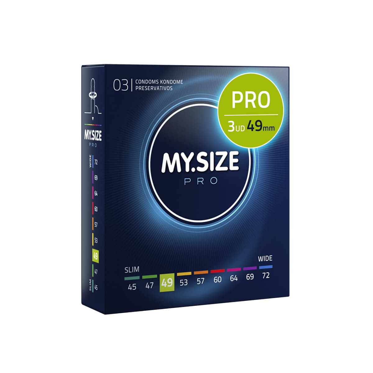 MY.SIZE PRO Condones ÉLITE, talla 5, 60 mm, XL, 10 piezas - Látex Vytex extra puro, fácil de abrir — view 39