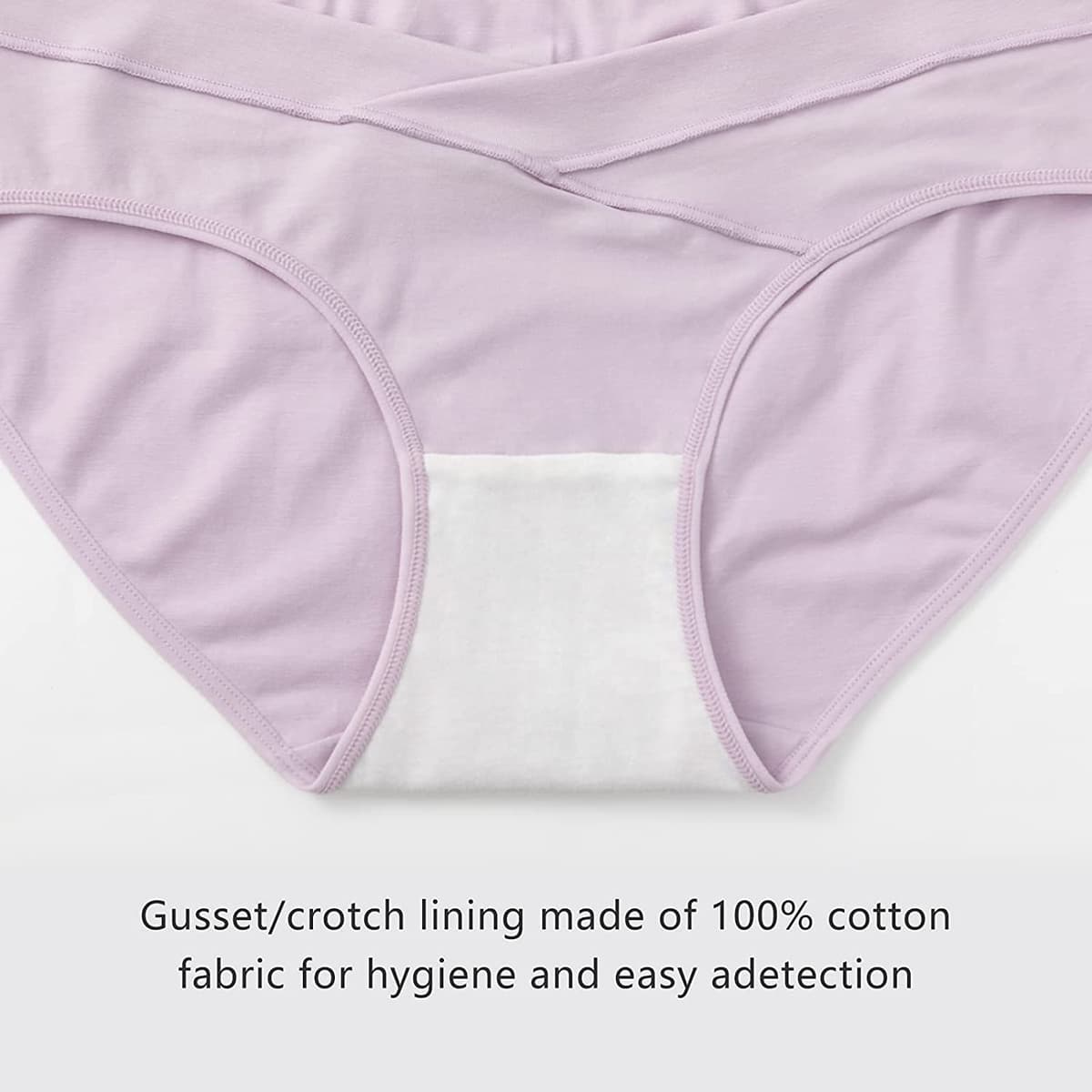 HBselect 6 Pack Womens Maternity Knickers Cotton Pregnancy Panties Under Bump Maternity Underwear — view 2