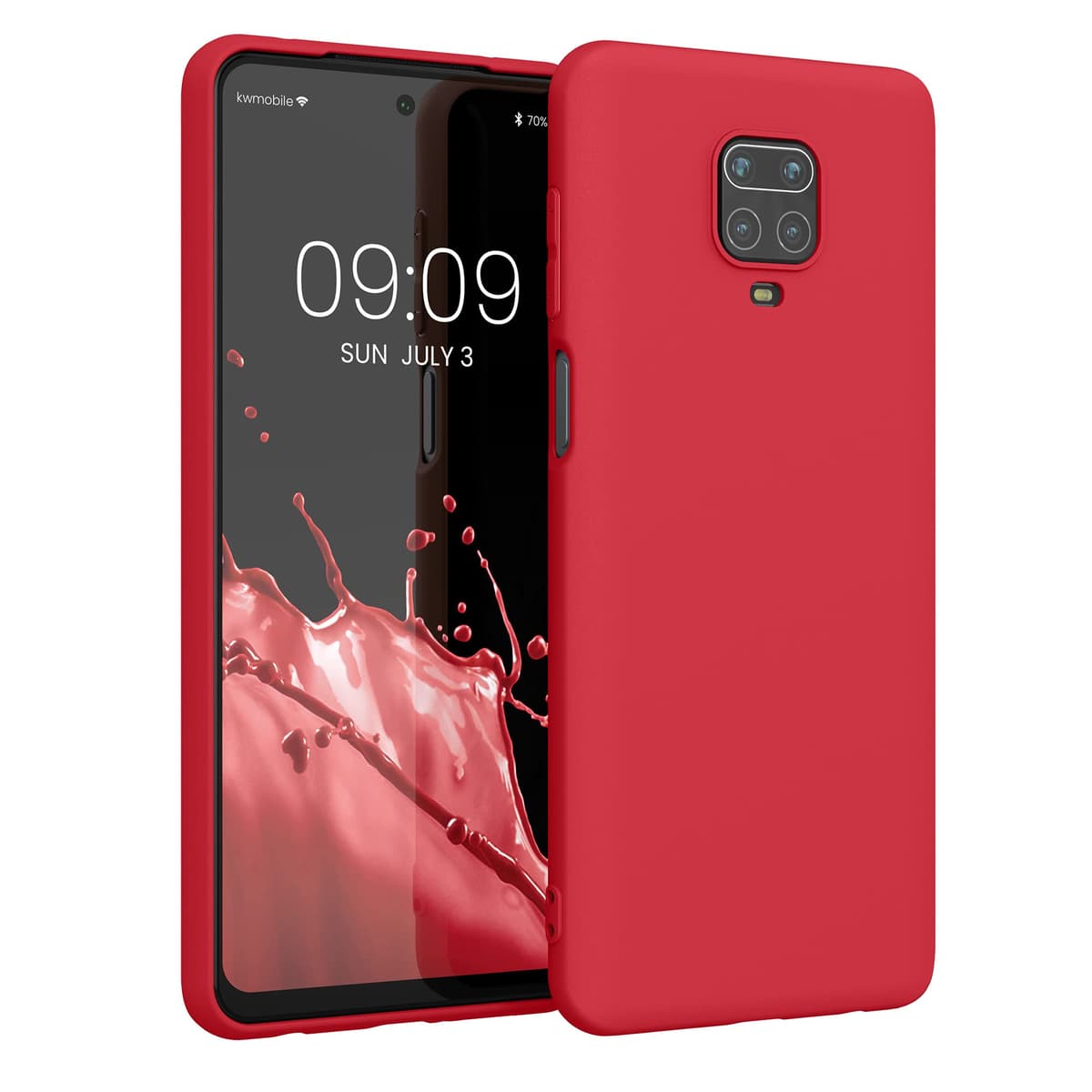 kwmobile Carcasa Compatible con Xiaomi Redmi Note 14 Pro 5G / Poco X7 Funda - Funda Ultrafina de TPU con Bordes elevados - Lavanda Metalizado — view 344