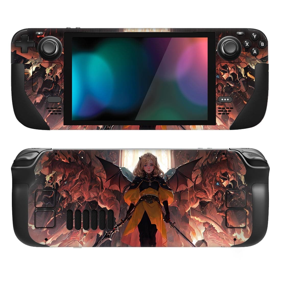 playvital Full Set Protective Skin Decal for Steam Deck LCD, Custom Stickers Vinyl Cover for Steam Deck OLED - Classics SNES Style — view 27
