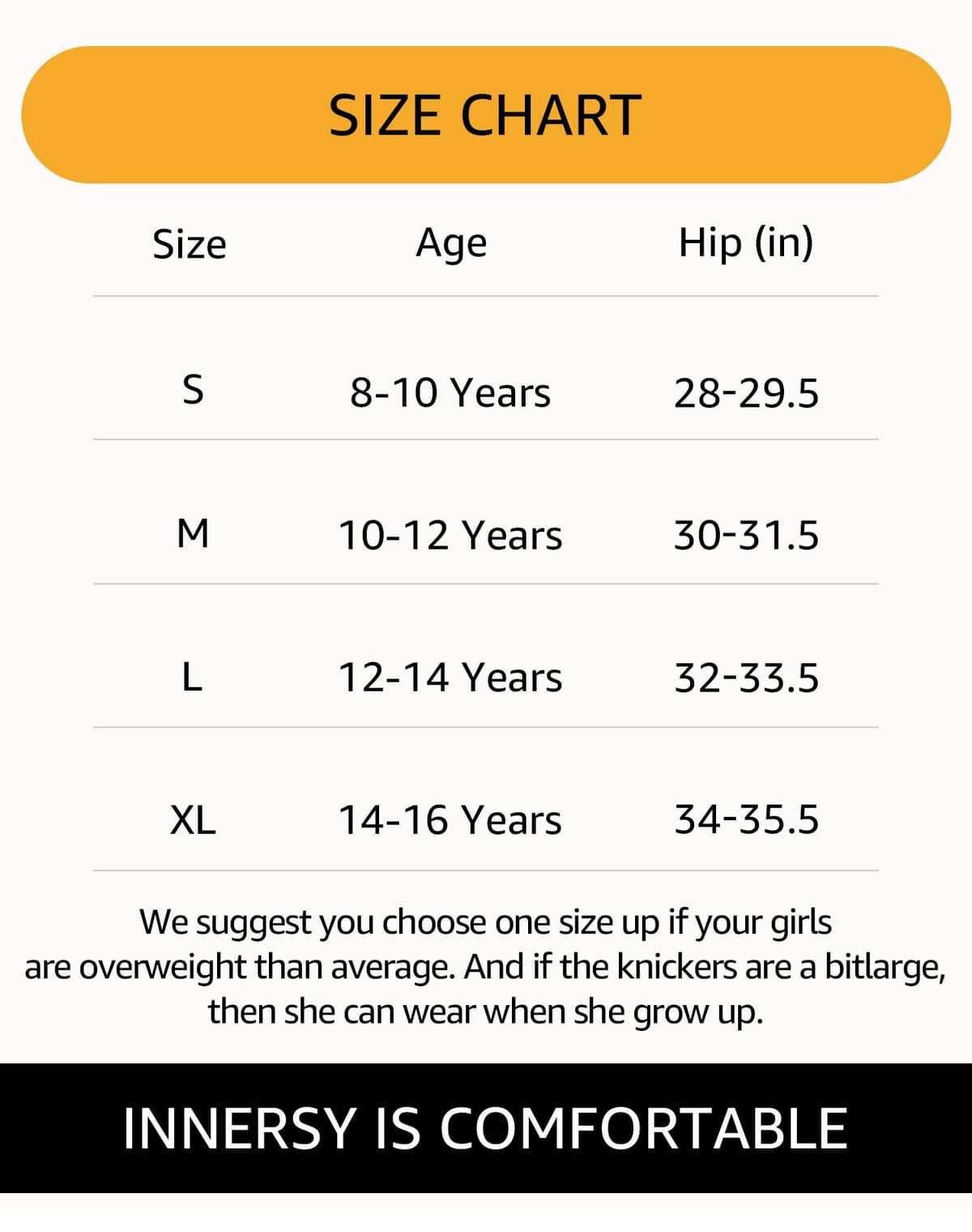 INNERSY Teen Girls Knickers Period Pants Cotton Leakproof Menstrual Underwear Pack of 3 — view 6