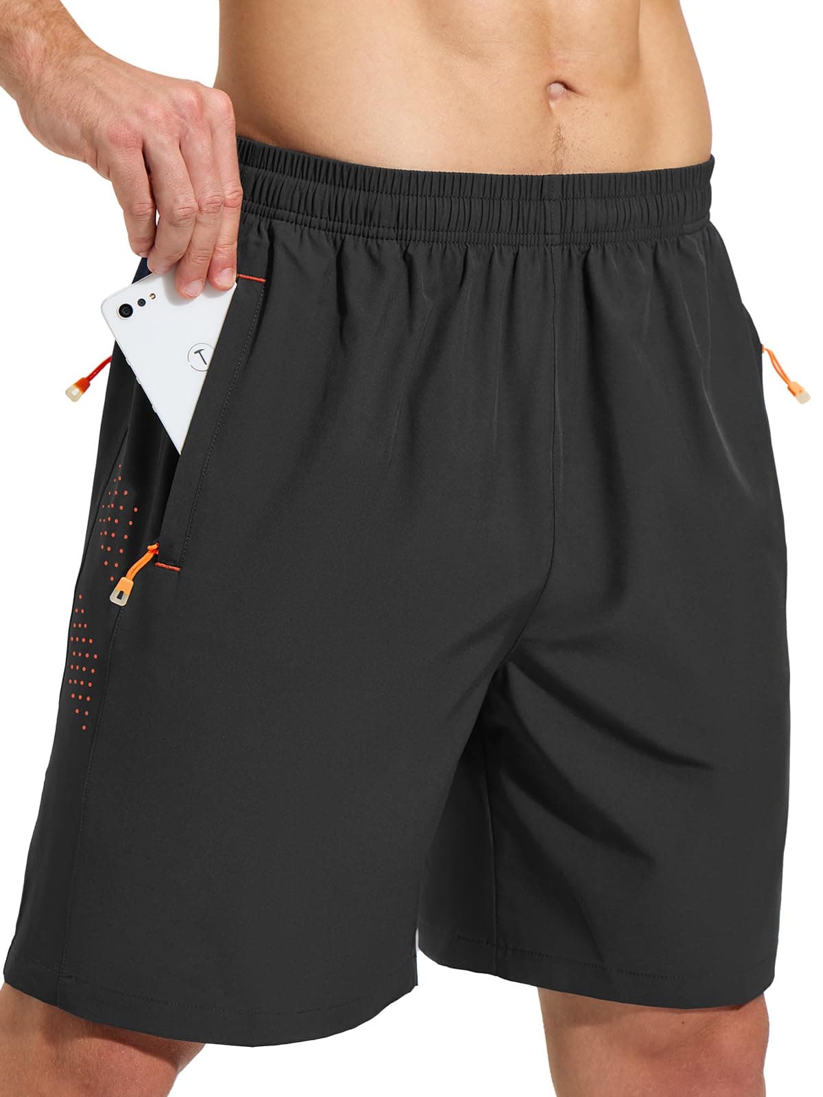 Cimic Pantalon Corto Hombre para con Bolsillo, Transpirables de Secado Rápido Correr Ropa Deportiva Hombre, Gym, Fitness,Tenis — view 2