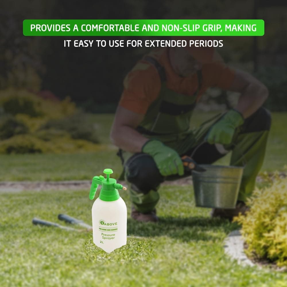1ABOVE 2 Litre Pump Action Pressure Sprayer, Weed Killer Sprayer Pump Ideal for Spraying water, Fertiliser, Herbicides, Pesticides, Detergent, Preservatives, Fungicides and Cleaning — view 5
