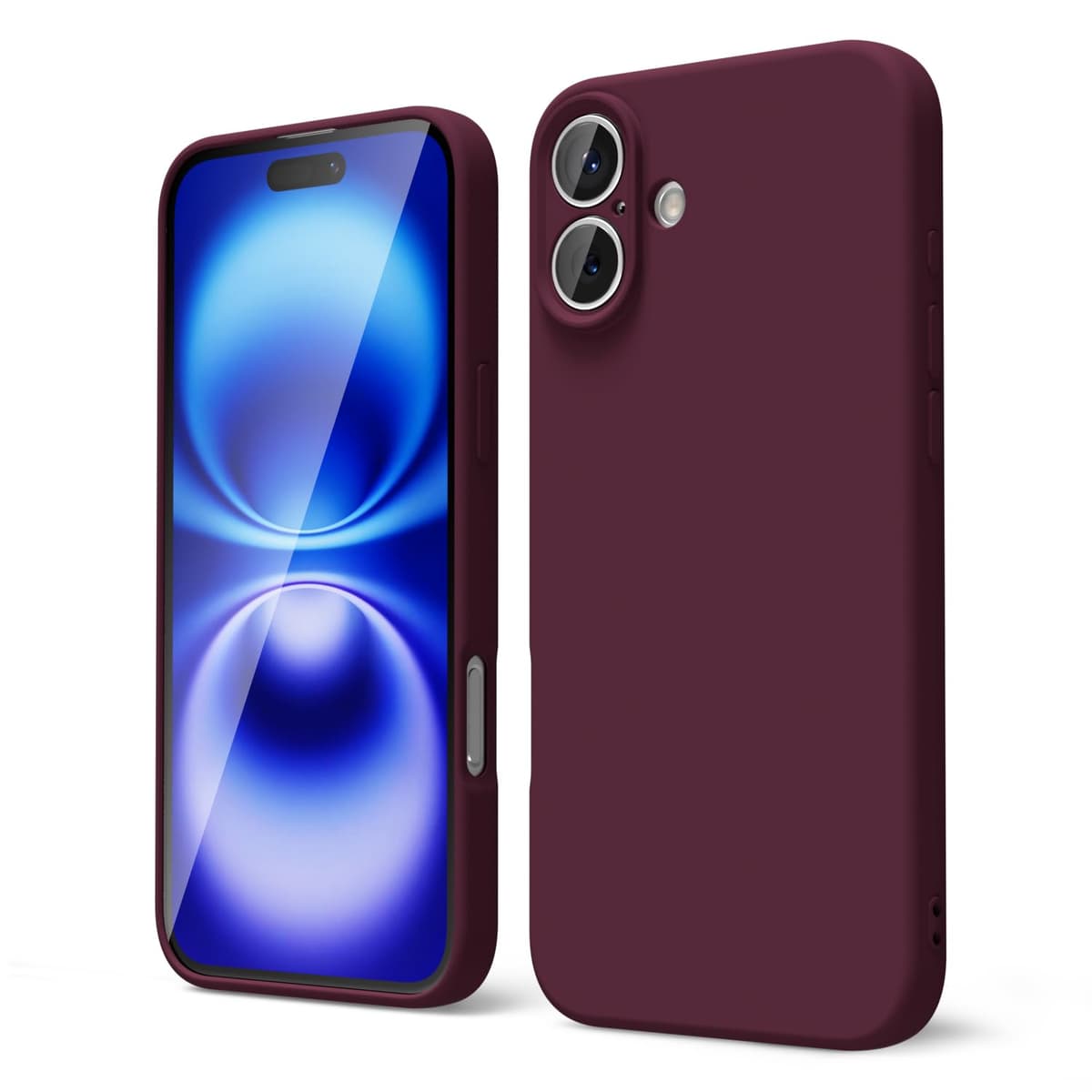 oakxco for iPhone 17 Pro Max Phone Case Liquid Silicone, Cute Thin Slim Grip Soft Rubber Gel for Women Men, Smooth Matte TPU Plain Solid Color Girly Simple Case with Camera Cover, Light Pink — view 1503