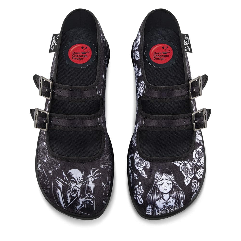Hot Chocolate Design Chocolaticas Funky Canvas Women's Mary Jane Flat Shoes — view 81