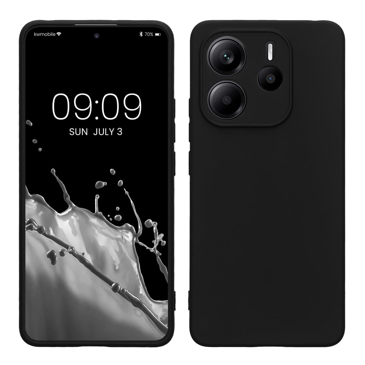 kwmobile Carcasa Compatible con Xiaomi Redmi Note 14 Pro 5G / Poco X7 Funda - Funda Ultrafina de TPU con Bordes elevados - Lavanda Metalizado — view 209