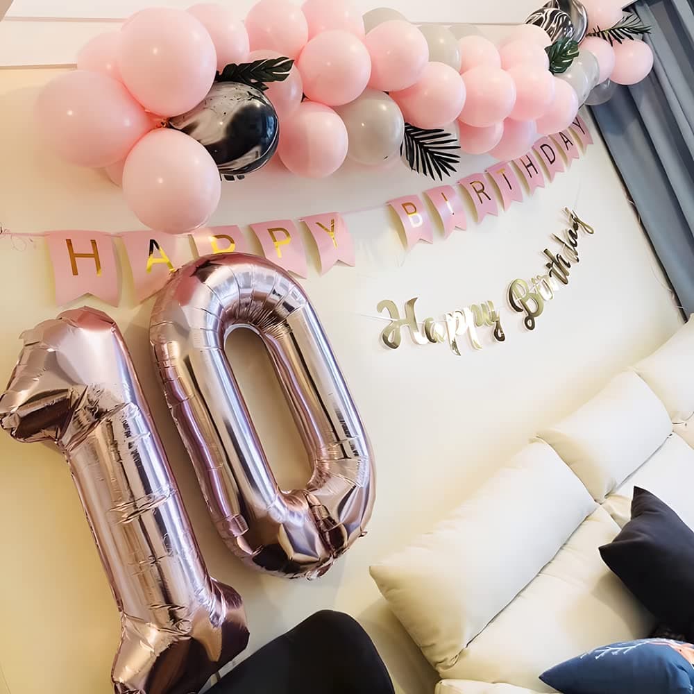 Foil Globo Número 5 Azul 40" (101cm), Inflable Helio o aire, Gigante Numeros 0-9, 10-19, 20-29, 30-100, Grande Globos Decoración para La Boda Aniversario y Cumpleaños Fiestas — view 354