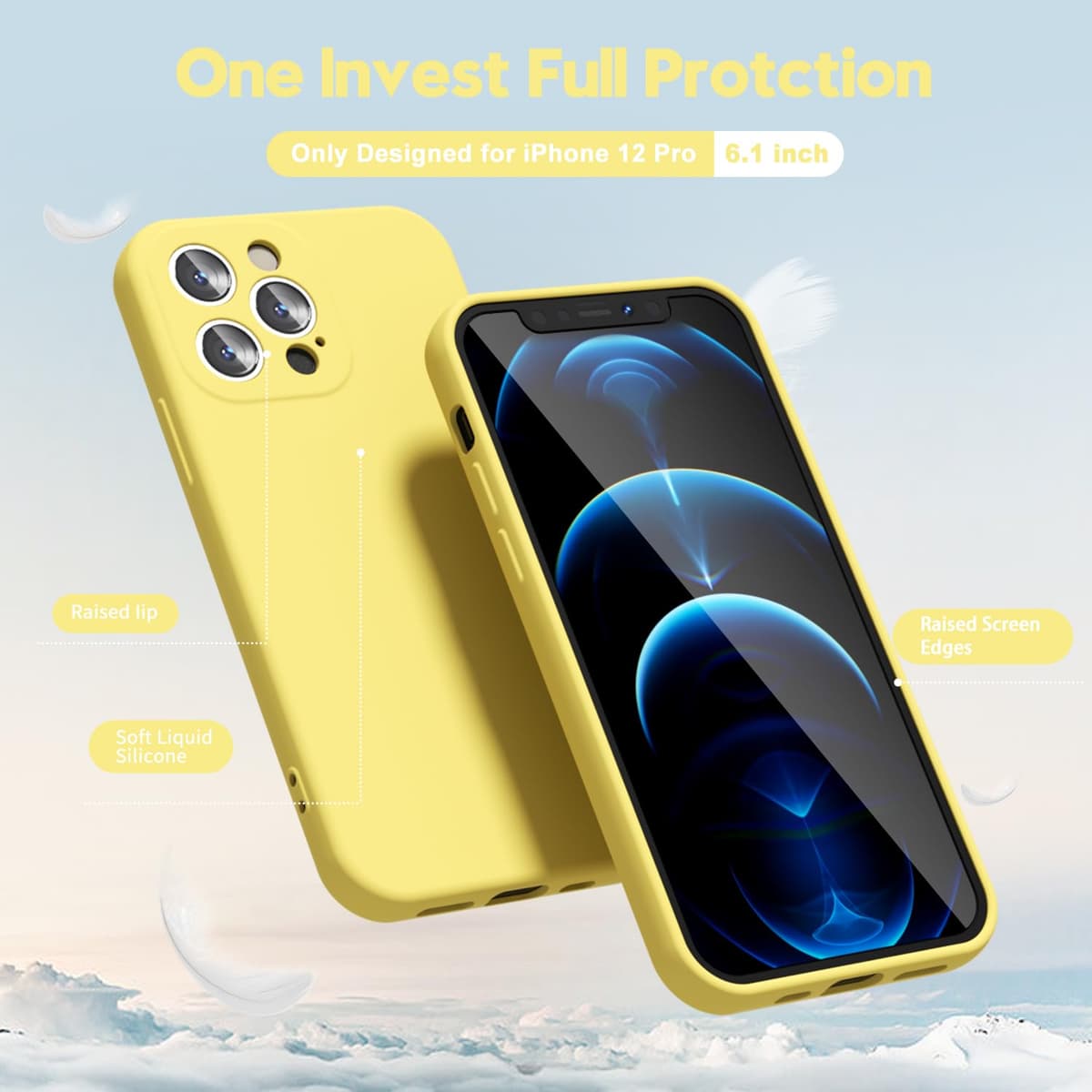 oakxco for iPhone 17 Pro Max Phone Case Liquid Silicone, Cute Thin Slim Grip Soft Rubber Gel for Women Men, Smooth Matte TPU Plain Solid Color Girly Simple Case with Camera Cover, Light Pink — view 1916