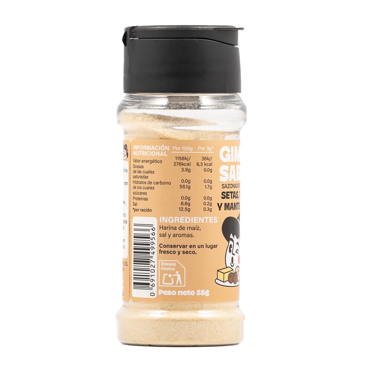 Especias con sabor a Setas, trufa y Mantequilla I Sazonador vegano con sabor a Setas, trufa y Mantequilla I Sazonador Vegetal I Sin alérgenos, sin gluten y sin aditivos I Vegano I 55g I GIMME SABOR — view 2