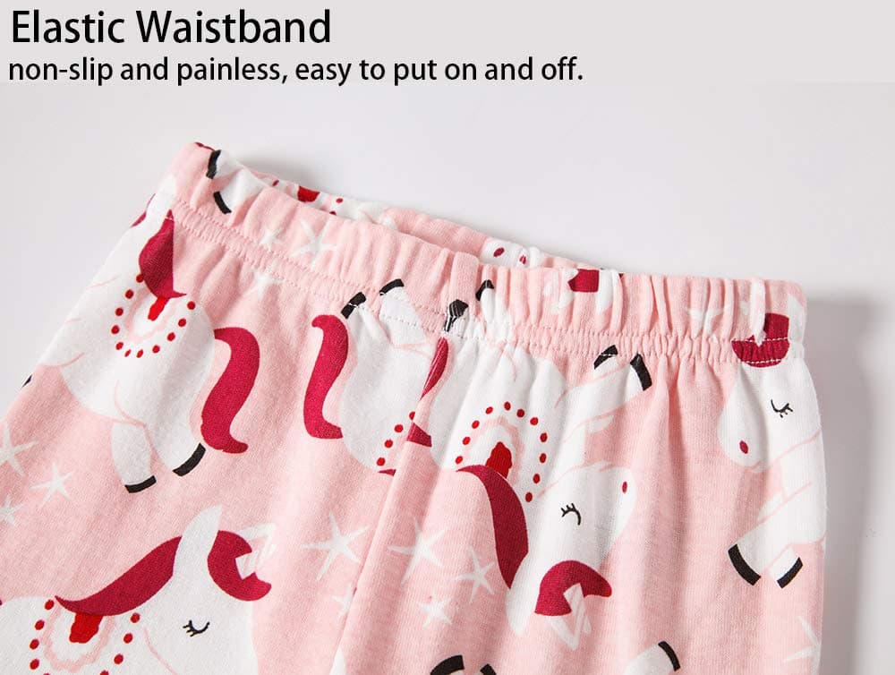 TEDD Girls Christmas Pyjamas Set Toddler Clothes Sleepwear Animal Printed Nightwear Winter Long Sleeve Pjs 2 Piece Outfit Xmas Gift for Kids — view 5