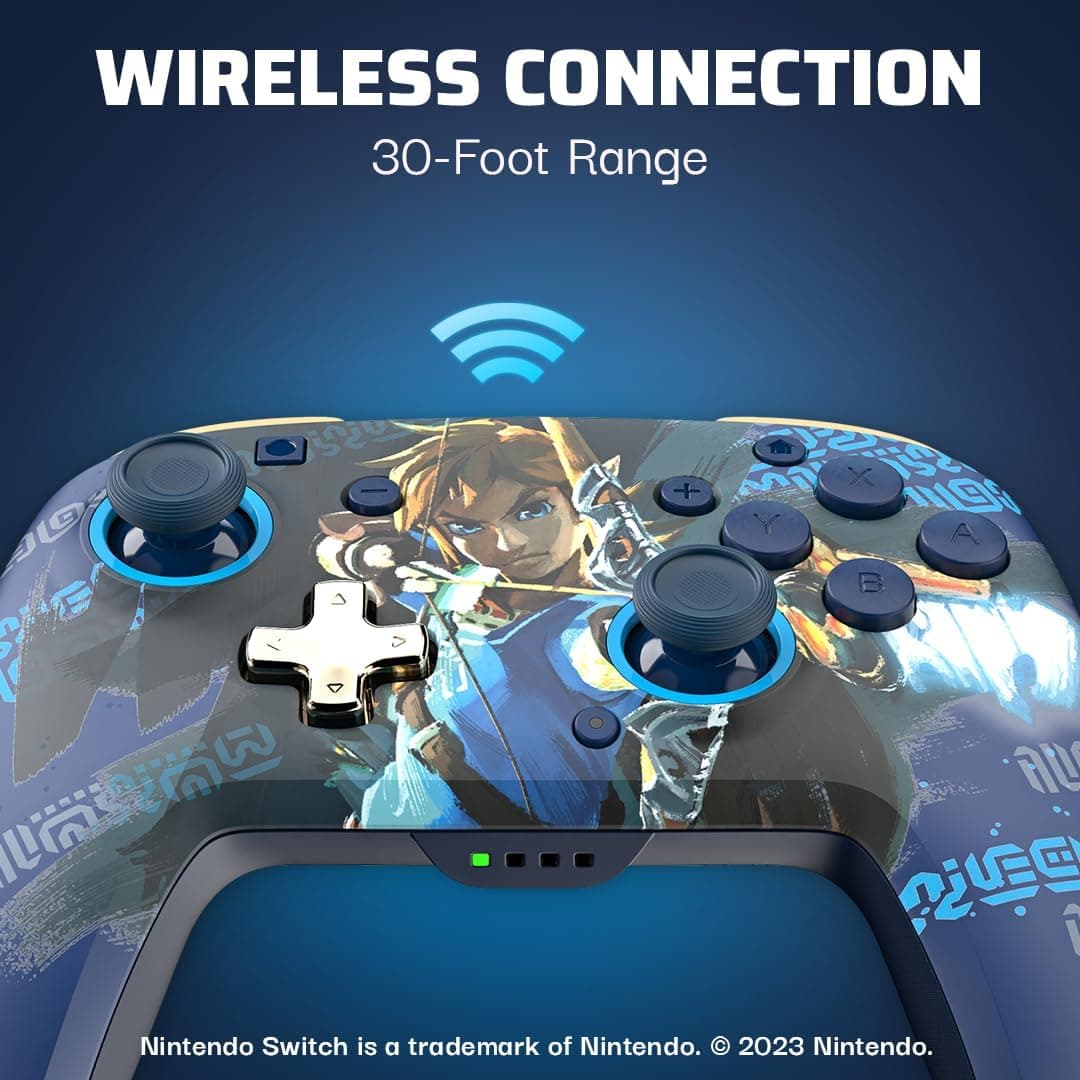 PDP REMATCH GLOW Wireless Controller Link Hero Nintendo Switch — view 5