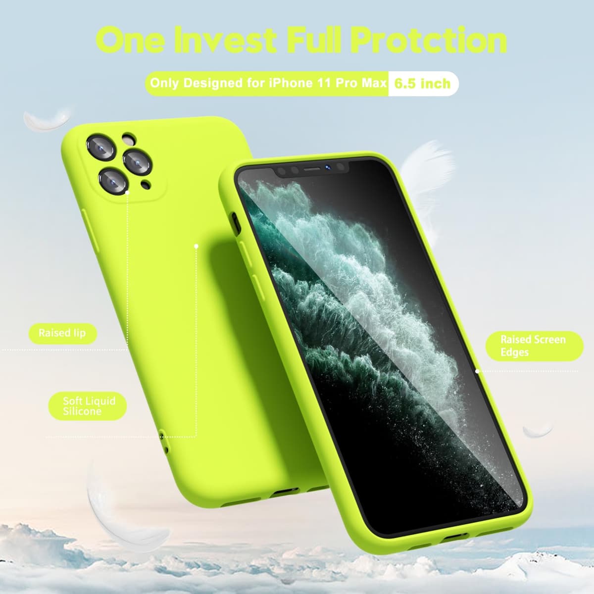 oakxco for iPhone 17 Pro Max Phone Case Liquid Silicone, Cute Thin Slim Grip Soft Rubber Gel for Women Men, Smooth Matte TPU Plain Solid Color Girly Simple Case with Camera Cover, Light Pink — view 1540
