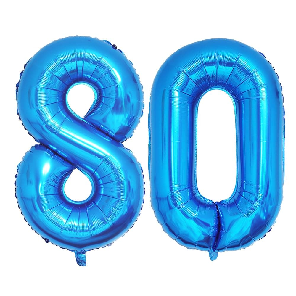 Foil Globo Número 5 Azul 40" (101cm), Inflable Helio o aire, Gigante Numeros 0-9, 10-19, 20-29, 30-100, Grande Globos Decoración para La Boda Aniversario y Cumpleaños Fiestas — view 417