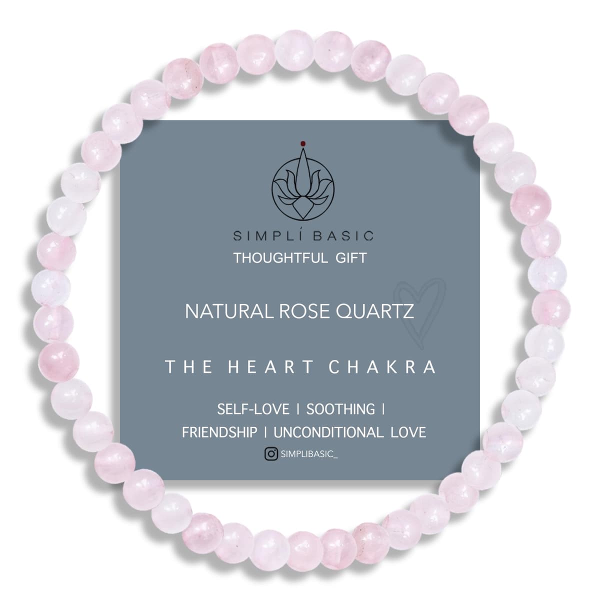 Natural Healing Gemstone Bracelet 4mm Beads, Womens & Mens, Inc Gift Box — view 16