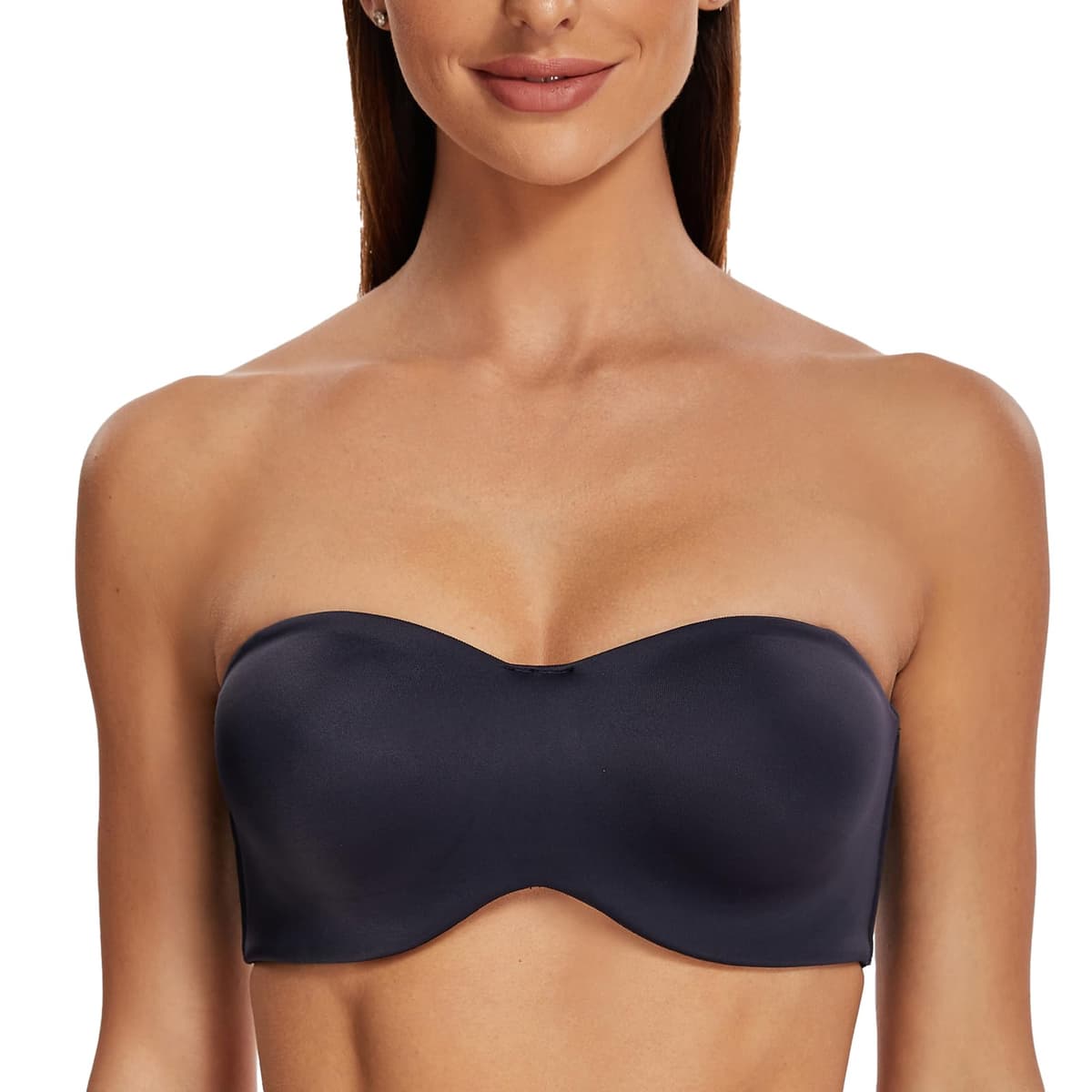 MELENECA Women's Strapless Minimizer Multiway for Large Bust Unlined Seemless Underwire Bandeau Bra — view 24