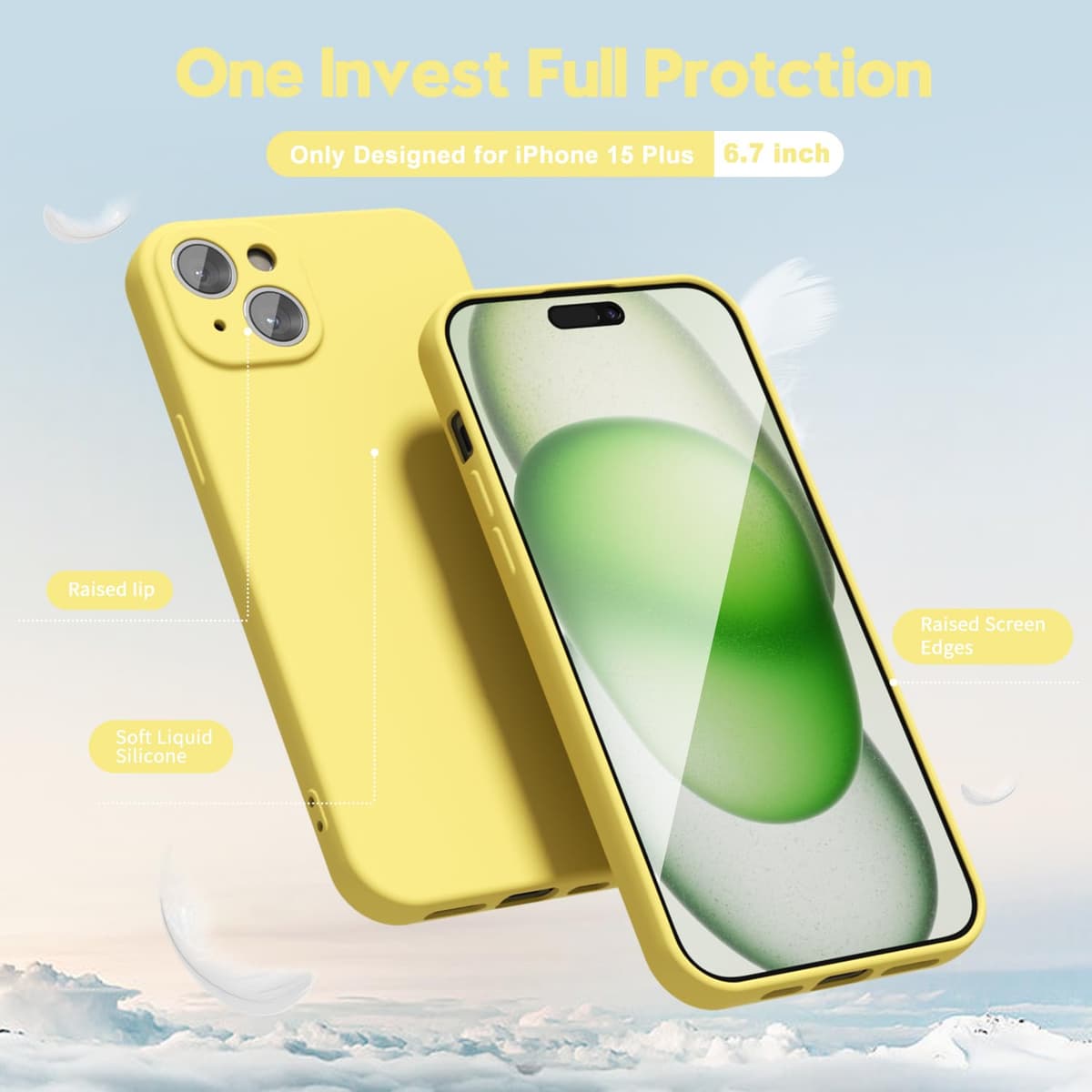 oakxco for iPhone 17 Pro Max Phone Case Liquid Silicone, Cute Thin Slim Grip Soft Rubber Gel for Women Men, Smooth Matte TPU Plain Solid Color Girly Simple Case with Camera Cover, Light Pink — view 933