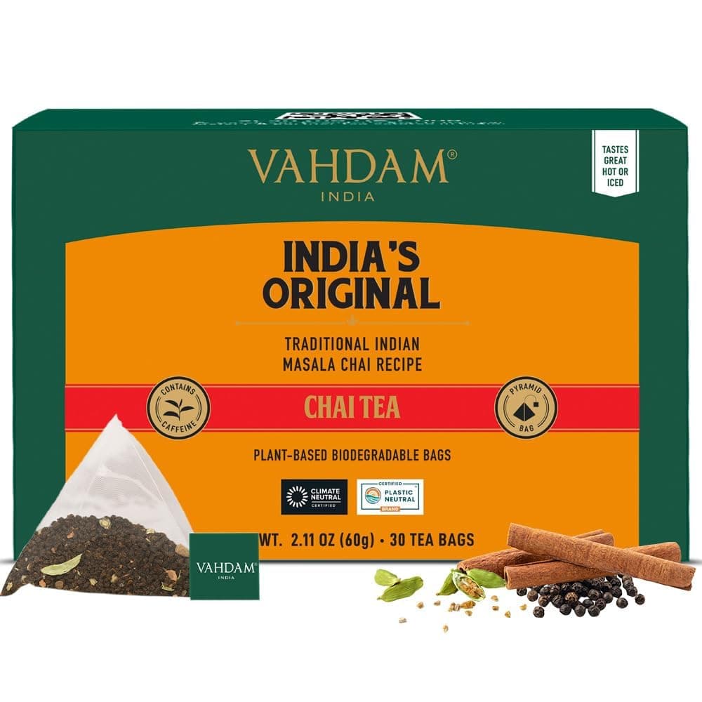 VAHDAM, Himalayan Té Verde (100 Piramidales Bolsitas De Té) 100% Pura Y Natural | Envasado Fresco En La India | Caliente, Frío O Como Kombucha — view 20