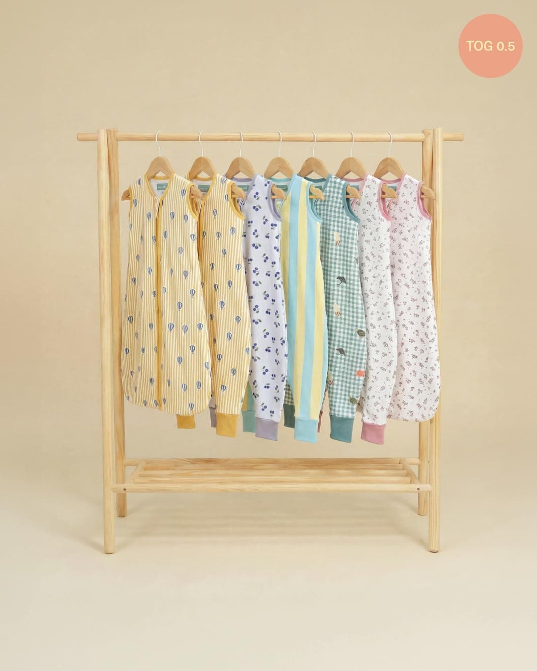 molis&co - Pijama Burbuja con Pies 0.5 TOG - 100 cm (4 años) - Ideal para Verano - 100% Algodón (Oeko-Tex 100) - Summer Sea — view 3