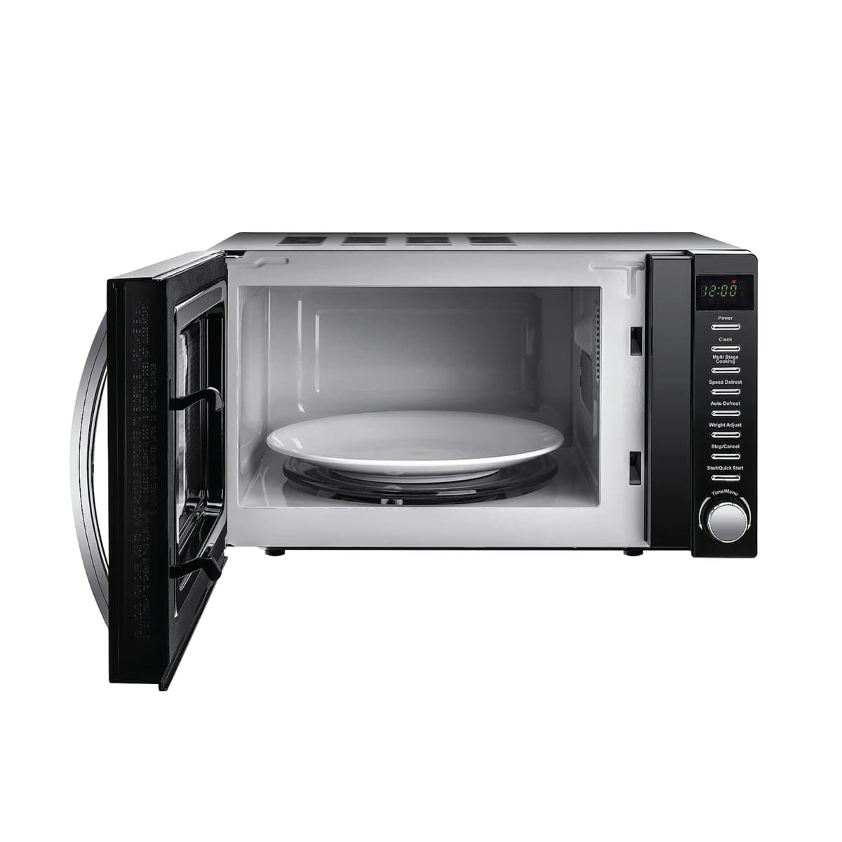 VYTRONIX VY-HMO800 800W Digital Microwave Oven | Freestanding Microwave with 6 Power Levels, Clock & Timer Function | Black Microwave with Mirrored Front, 20 Litre Capacity-hmo800 — view 3