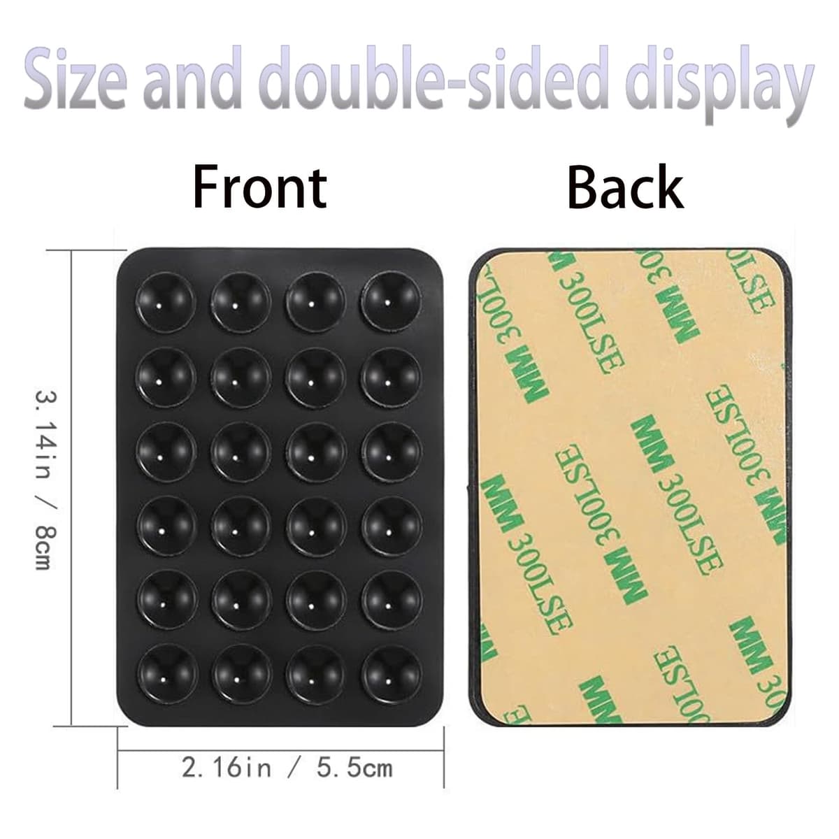 4 Suction Cup Holders for Mobile Phone, Silicone Phone Holder Suitable for 4 Packs of Silicone Suction Cups for All Models of Mobile Phones, Silicone Suction Cup for Car (NEG — view 2