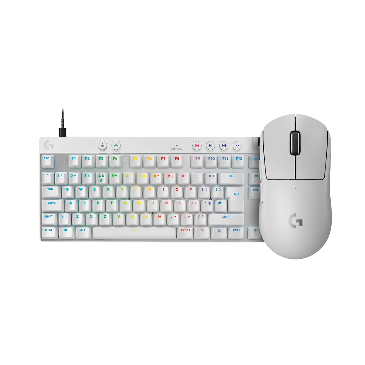 Logitech G PRO Mechanical Gaming Keyboard – Ultra Portable Tenkeyless Design, Detachable Micro USB Cable, Advanced GX Blue Clicky Switches, LIGHTSYNC RGB Backlit Keys, QWERTY UK, PC/Mac - Black — view 13