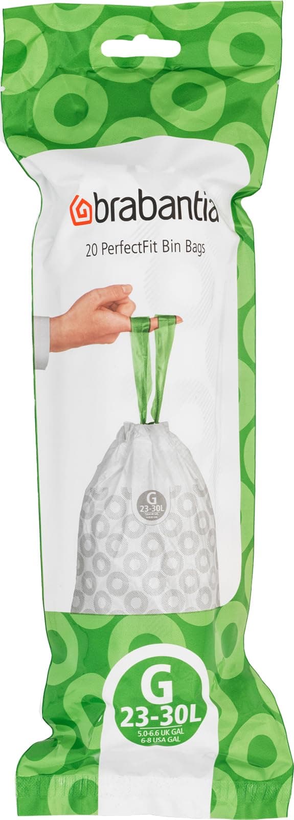 Brabantia Bolsas de Basura PerfectFit (Código L/40-45L) Extra Resistentes Bolsas con cinta de cierre (40 Bolsas) — view 28
