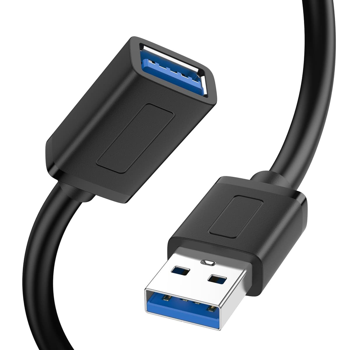 Vancle Cable Alargador USB 3.0 5 GB/s 1M, Cable de Extensión Tipo A Macho a Hembra, para Cámara Impresora Ordernador Ratón Teclado Hub Pendrive y Otros (1 Pack)