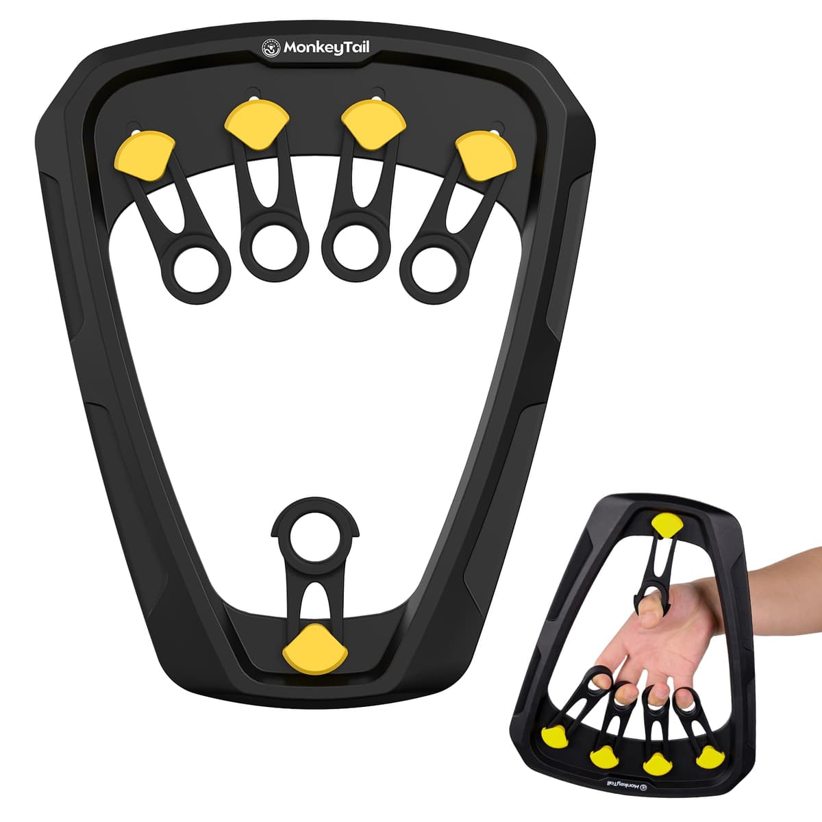 MonkeyTail Entrenador de Dedos, Entrenador Ajustable para antebrazos, Entrenador de Fuerza para Dedos, Entrenador de Fuerza de Agarre, Entrenador de músculos de la Mano