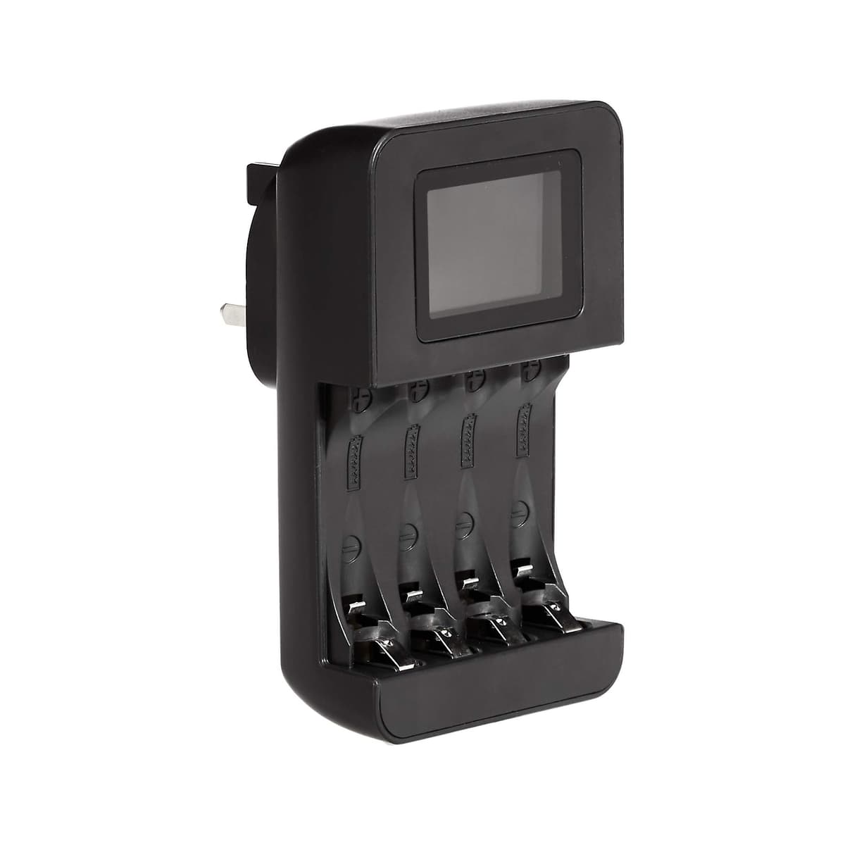 Amazon Basics Battery Charger for Rechargeable AA and AAA NiMh Batteries – UK Plug, 4-Bay, Black — view 10
