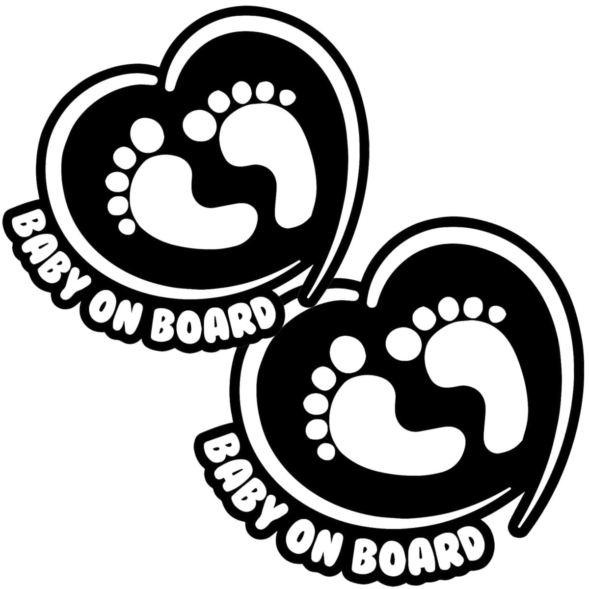 TOTOMO # ALI-020 Etiqueta adhesiva de bebé a bordo Signo de aviso de seguridad para autoventa - Seeling Baby Boy — view 22