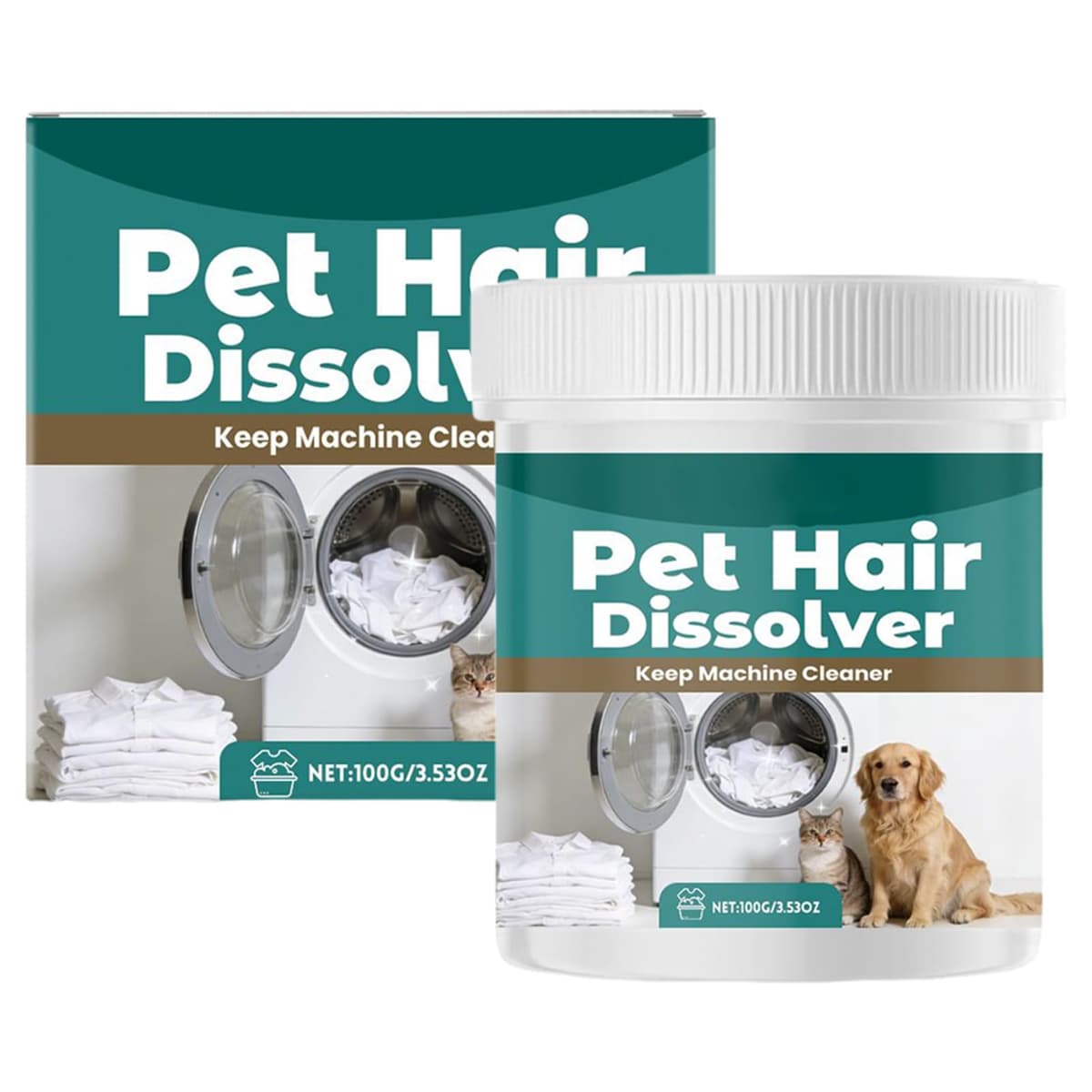 Disolvente de Pelo de Mascotas para Lavadora, disolvente de Pelo de Mascotas Seguro y Suave para Ropa, Textiles, Agente disolvente Multiusos, fórmula de Limpieza Profunda, Ideal para Eliminar el