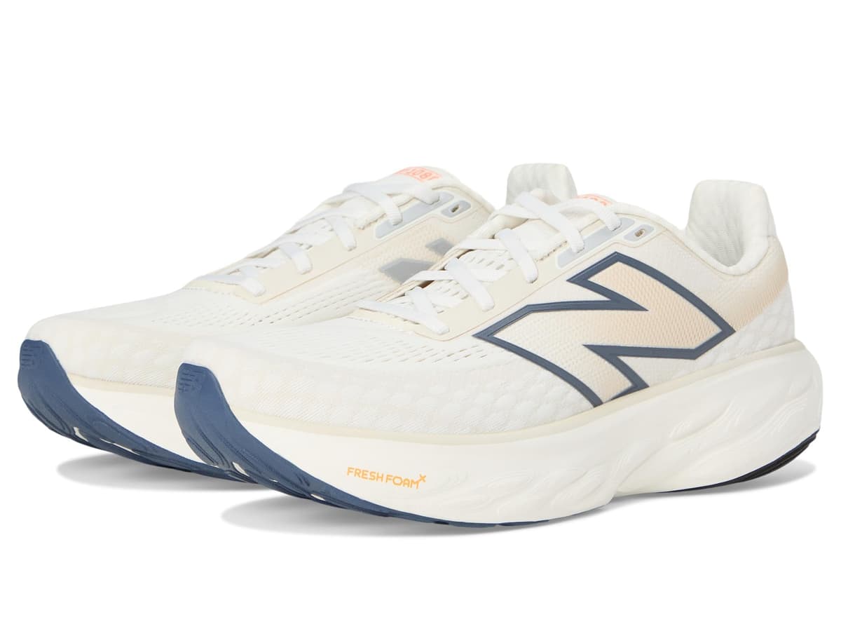 New Balance Fresh Foam X 1080 V14 - Tenis de Correr para Hombre, Clementina/Angora/Cemento Negro — view 10