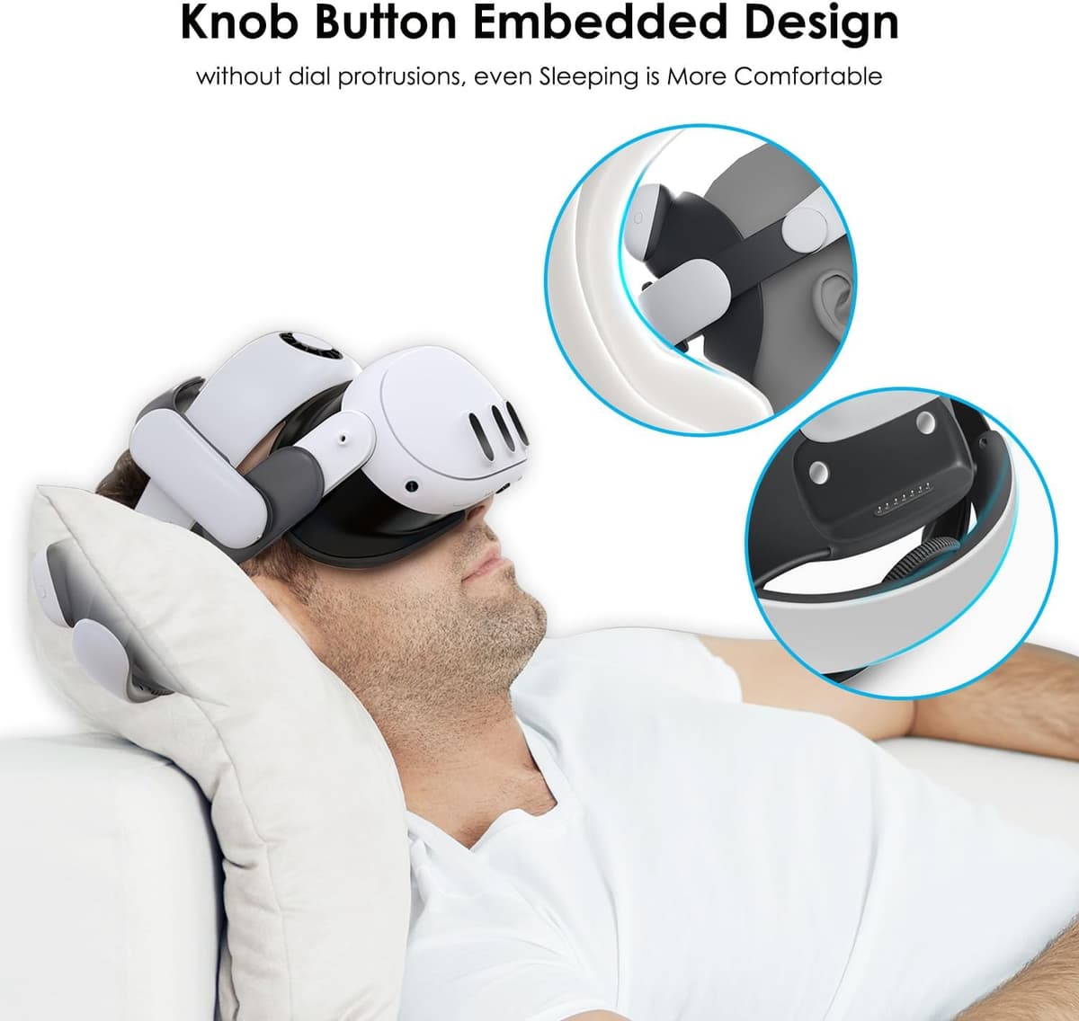 BOBOVR S3 Pro Super Strap VR Accessories Compatible with Meta Quest 3S/Quest 3, 2 IN 1Headstrap and Head air Conditioning, 10000mah Hot-Swappable Battery Pack Fit For Oculus Quest3 — view 4