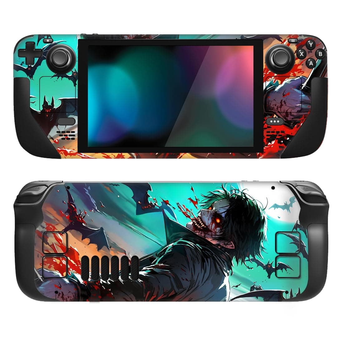 playvital Full Set Protective Skin Decal for Steam Deck LCD, Custom Stickers Vinyl Cover for Steam Deck OLED - Classics SNES Style — view 26