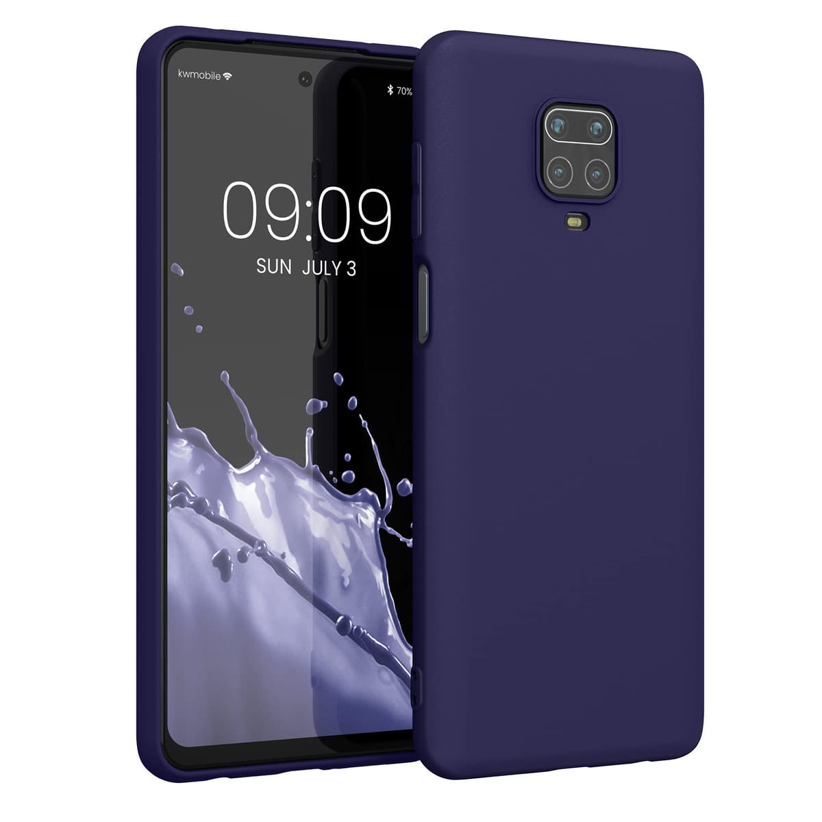 kwmobile Carcasa Compatible con Xiaomi Redmi Note 14 Pro 5G / Poco X7 Funda - Funda Ultrafina de TPU con Bordes elevados - Lavanda Metalizado — view 317