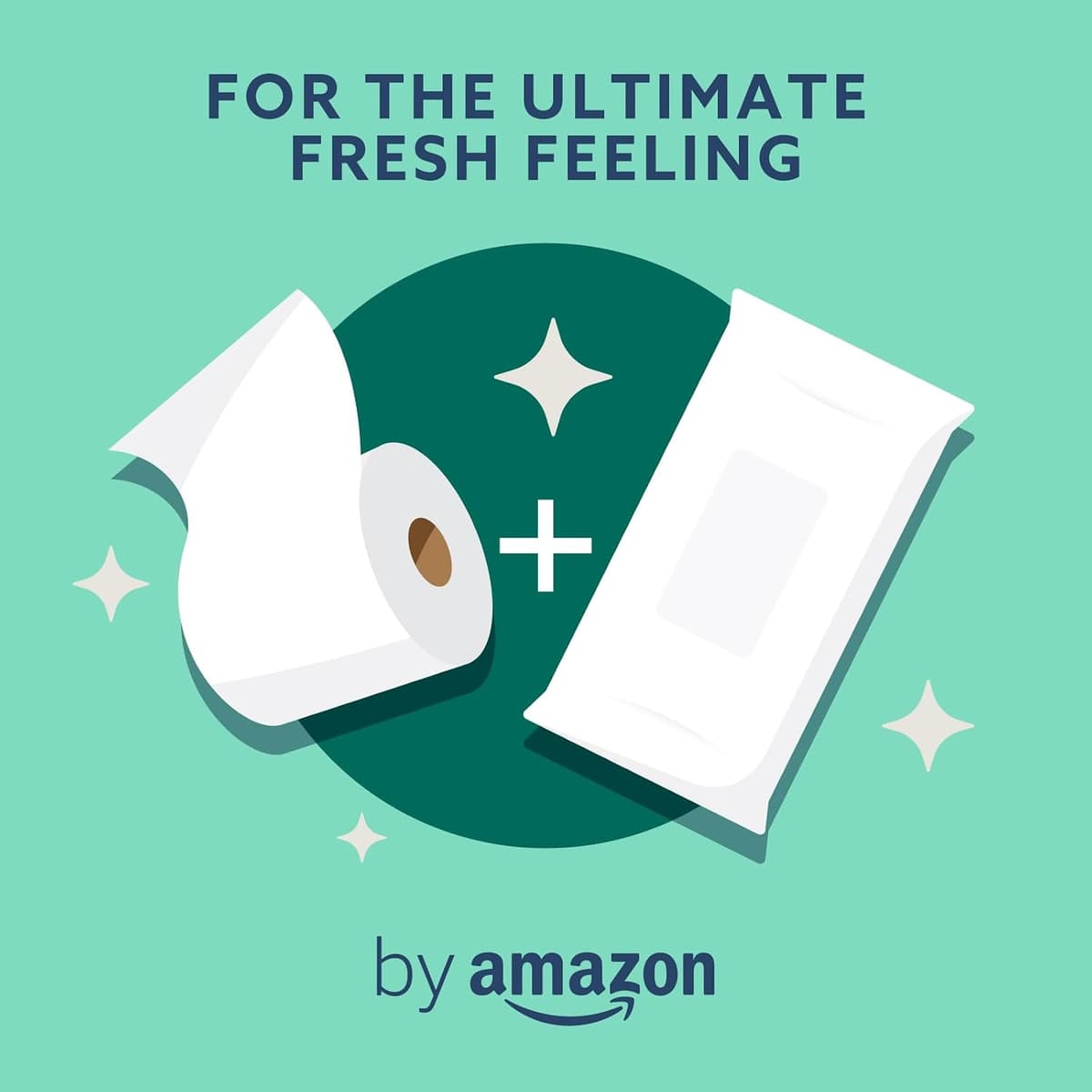 by Amazon Gentle Moist Toilet Tissues with Aloe Vera, Flushable, 240 Count (6 Packs of 40 sheets) — view 5