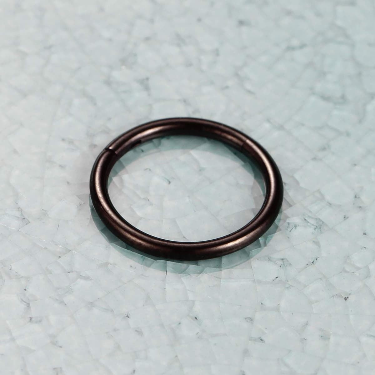 hengkaixuan 2Pcs Titanium Nose Hoop Rings Hinged Segment Clicker Rings Cartilage Helix Lip Tragus Conch Piercing Jewellery Sleeper Earrings Septum Lobe Hoop Earrings — view 3