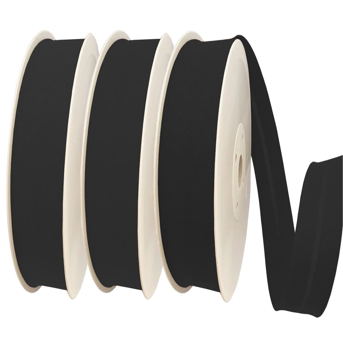 TEXTEX = Bies de 20mm de Ancho. 50% Algodón y 50% Poliéster. Pieza de 10m - (Negro) — view 85