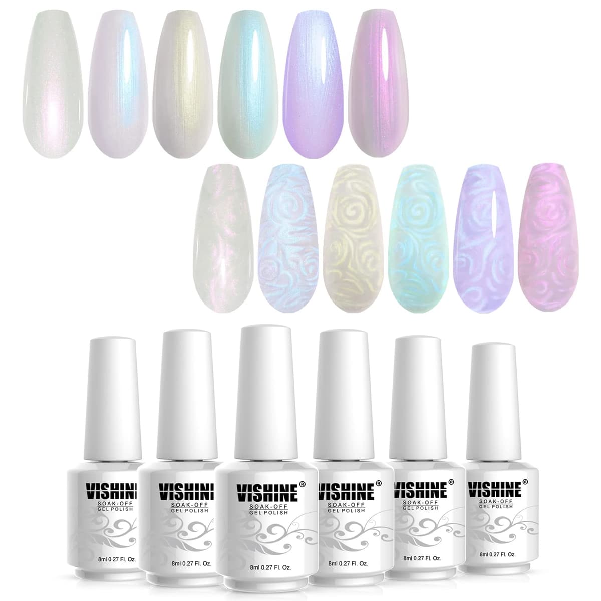 Vishine 15ml Semipermanente Esmalte de uñas en gel Soak-off UV LED Manicure Barniz Geles DIY Salon Neon Pink # 2039 — view 28