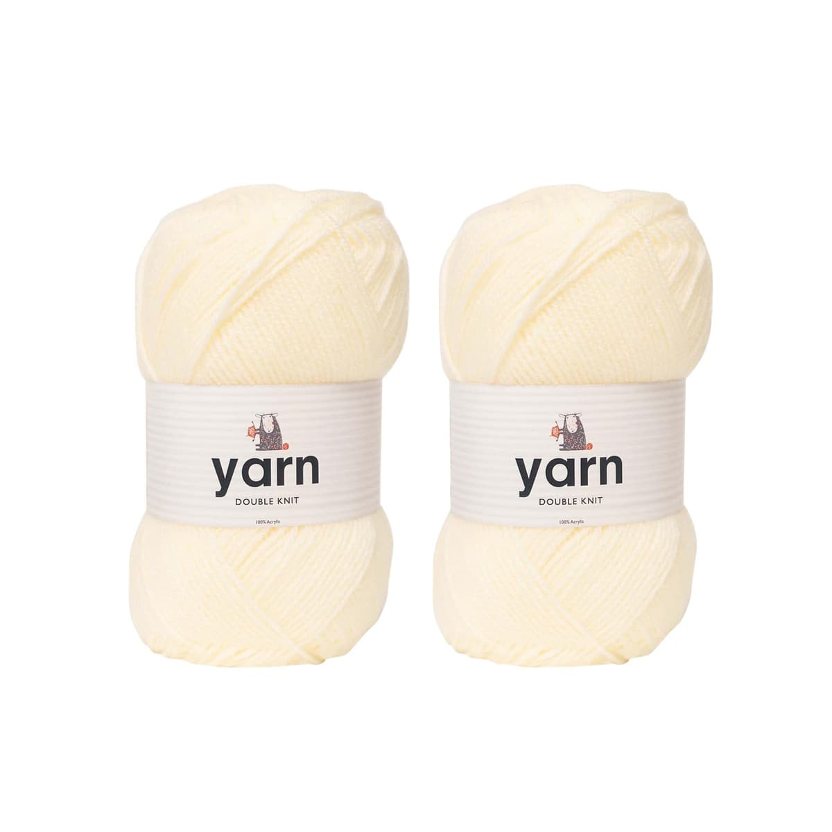 Korbond DK Beige Yarn - 100g Acrylic Wool - Lightweight, Hypoallergenic & Durable Double Knit Crochet Yarn Knitting Wool (290m Total) — view 34