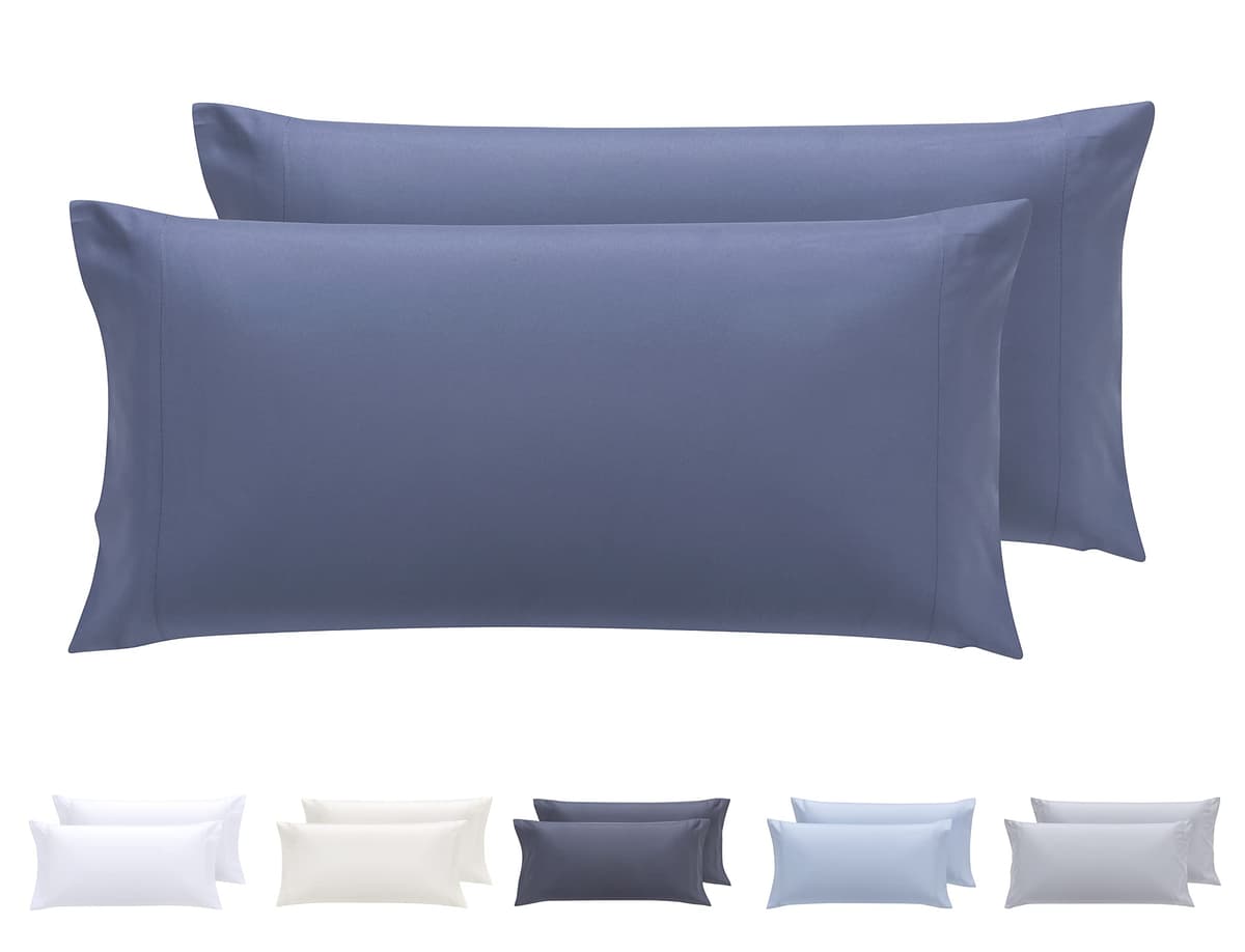Todocama – Juego de 2 Fundas de Almohada, Microfibra Extra Suave, hipoalergénicas. Juego de 2-70x40 cm Blanco — view 41