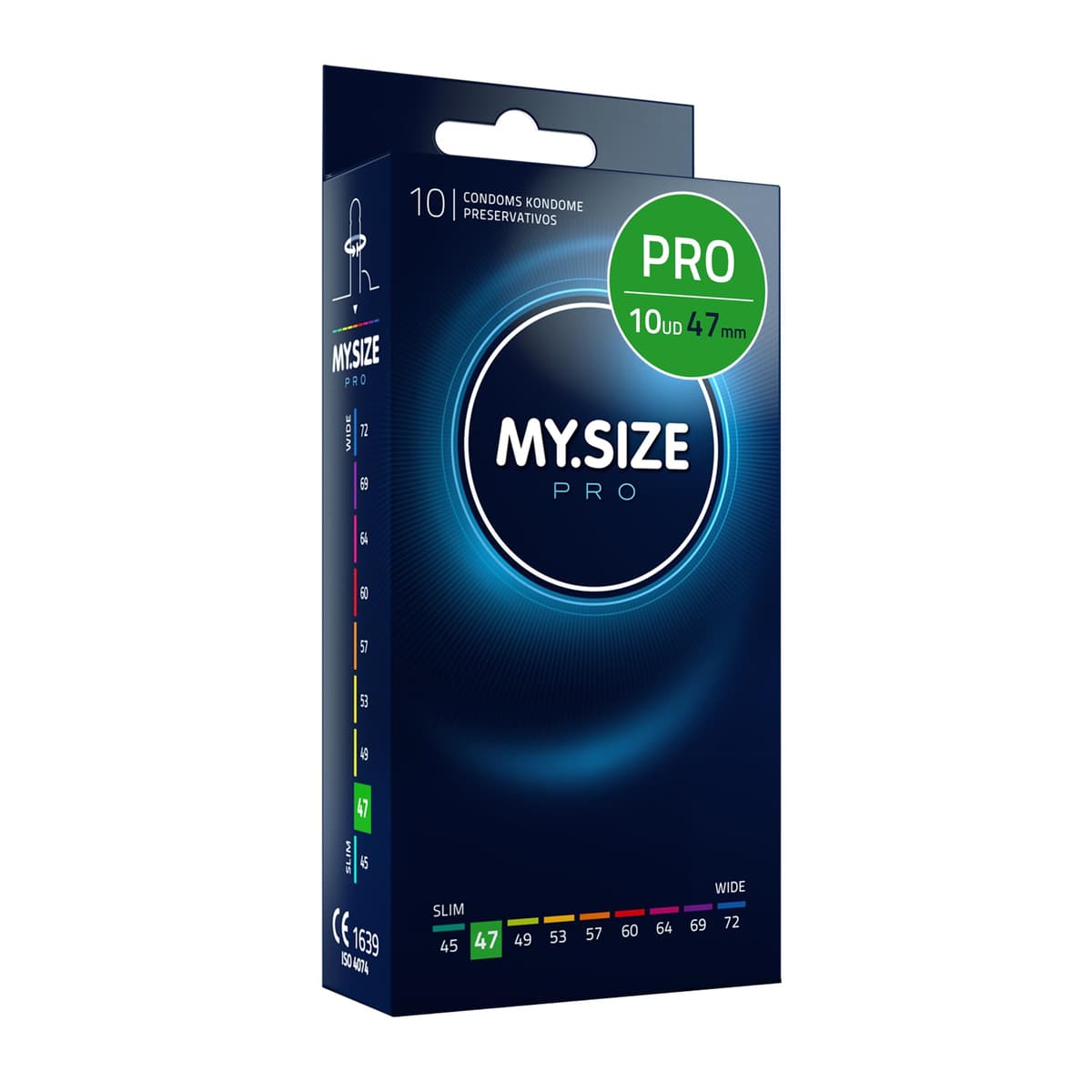 MY.SIZE PRO Condones ÉLITE, talla 5, 60 mm, XL, 10 piezas - Látex Vytex extra puro, fácil de abrir — view 23