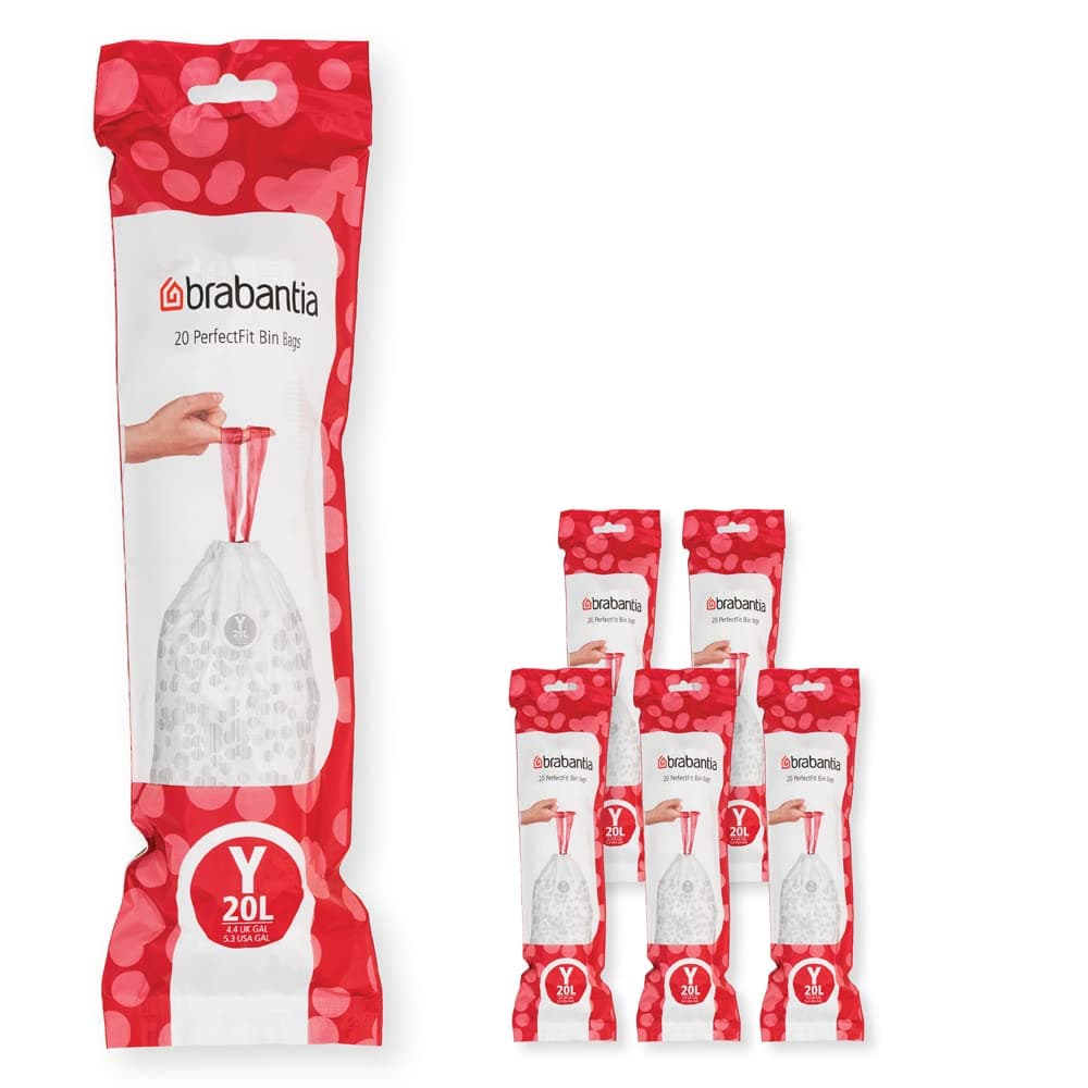 Brabantia Bolsas de Basura PerfectFit (Código L/40-45L) Extra Resistentes Bolsas con cinta de cierre (40 Bolsas) — view 16