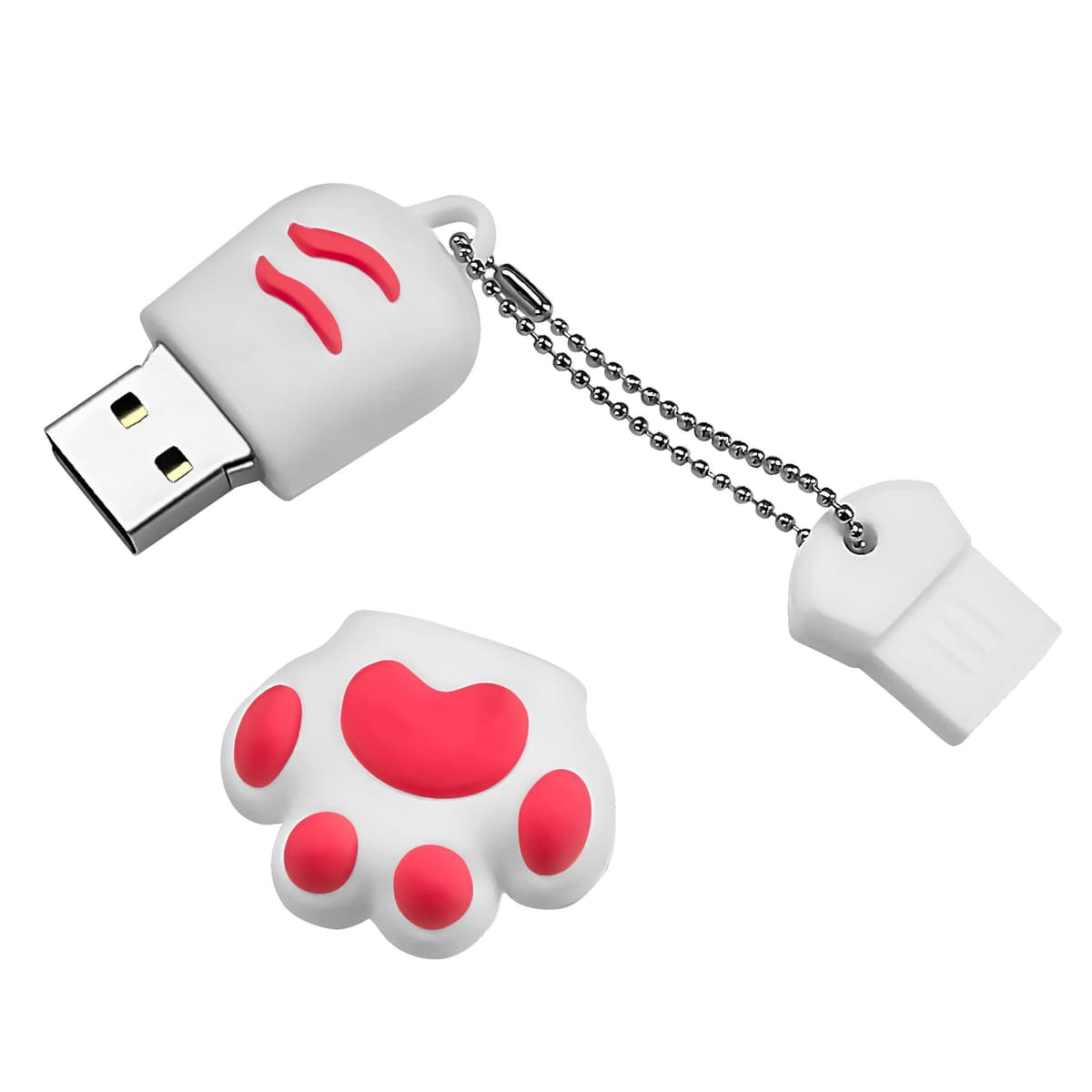 AdrreyuFny Memoria USB 128GB, Tipo C Flash Drive USB 2.0 Pen Drive 128 GB 2 en 1 OTG USB C Pendrive para Smartphones, Tabletas y Otras Dispositivos USB o Tipo C (Plata) — view 2