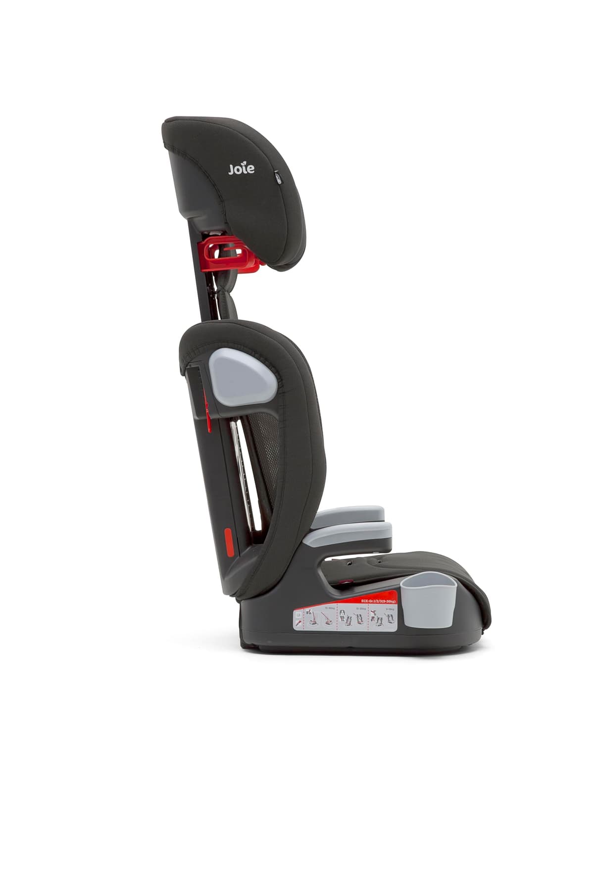 Joie Elevate Group 1/2/3 R44 Forward Facing Car Seat, 1 to 12 Years, 9-36 kg, Two Tone Black — view 4