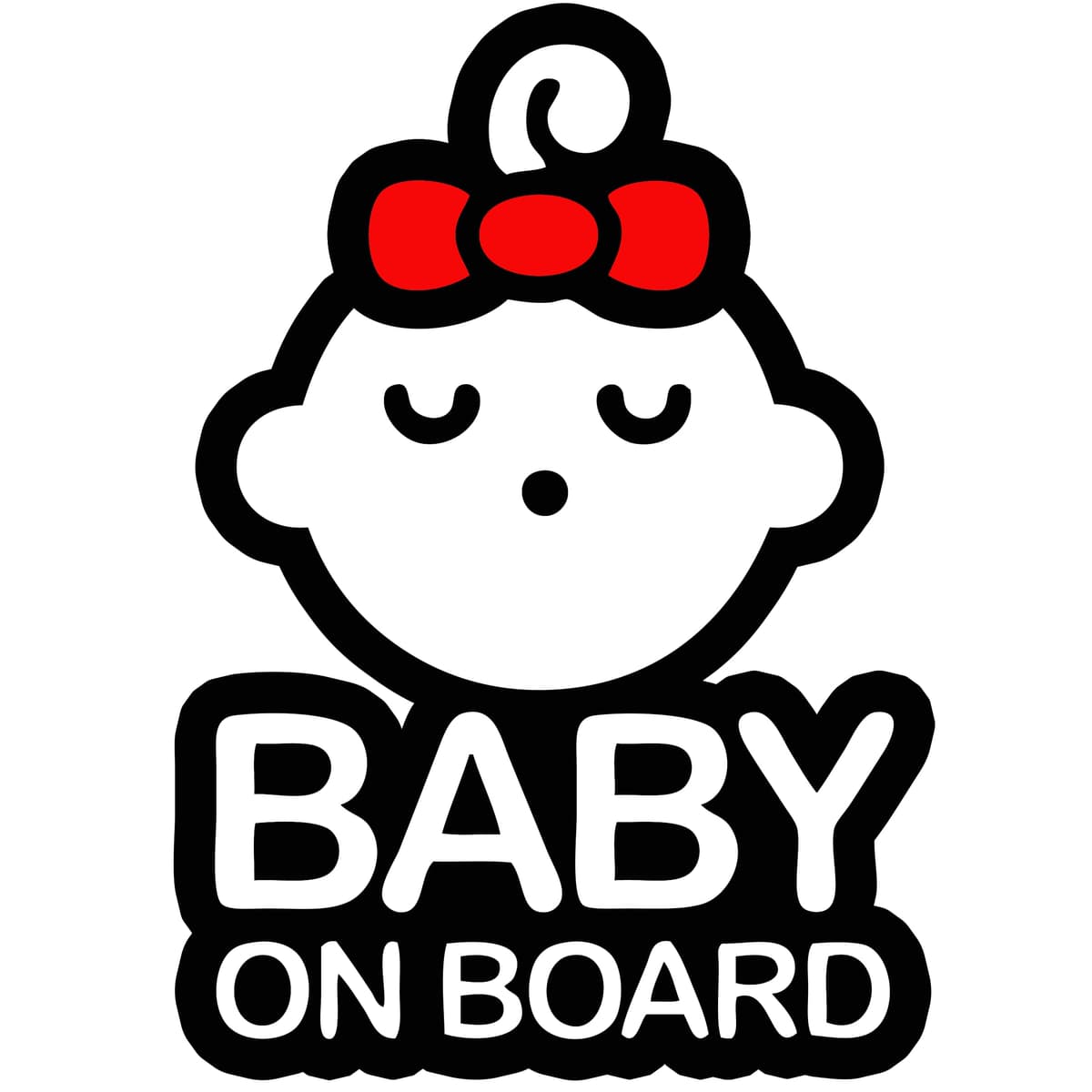 TOTOMO # ALI-020 Etiqueta adhesiva de bebé a bordo Signo de aviso de seguridad para autoventa - Seeling Baby Boy — view 10