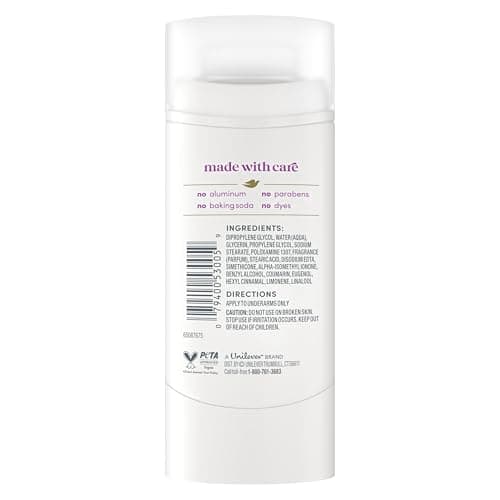 Dove Deodorant Stick for Women, Aluminum Free, 72H Odor Protection, Coconut & Pink Jasmine, 2.4 Oz