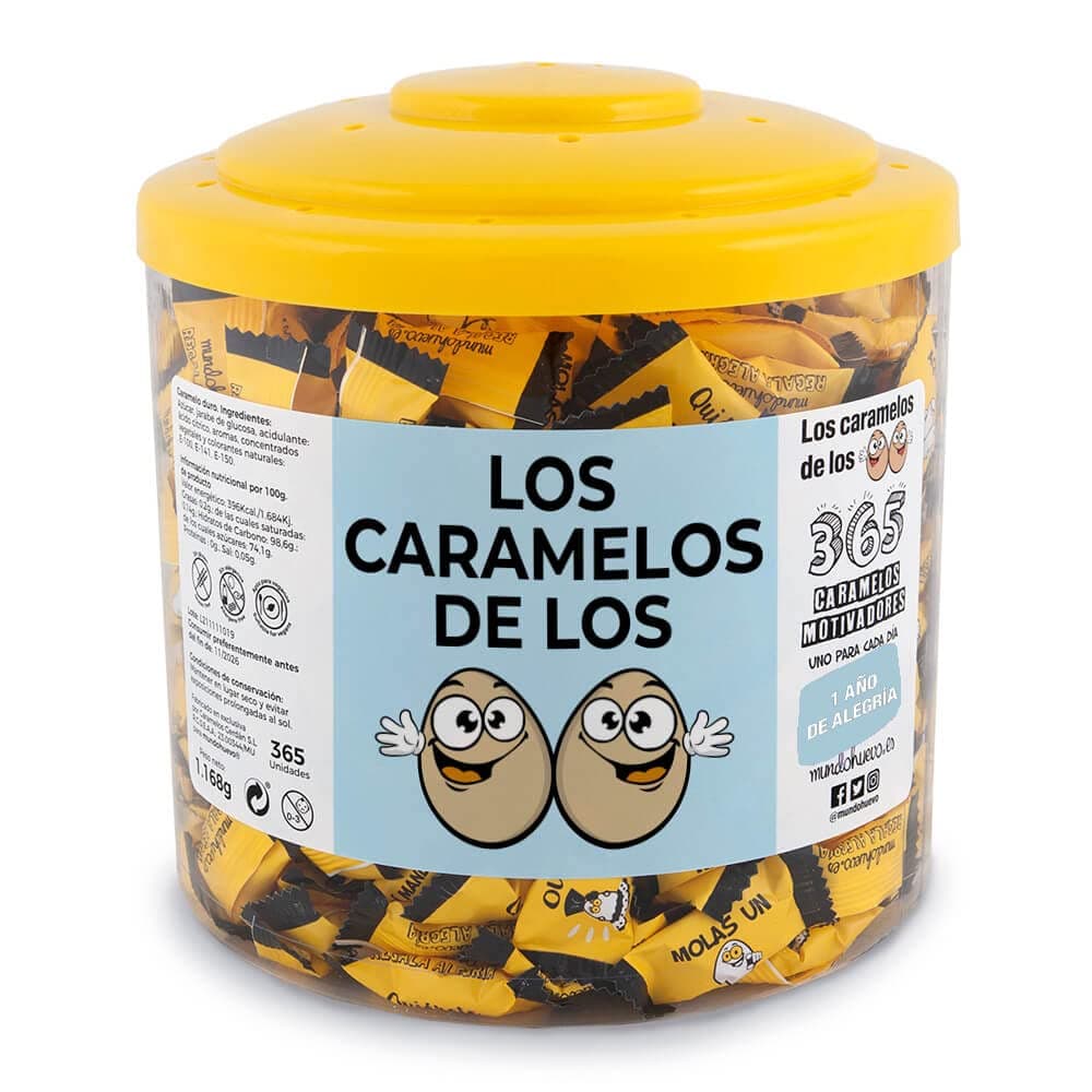 Regalo original. Tarro con 365 caramelos motivadores. Mi compañera de trabajo mola un huevo. Un caramelo motivador para cada dia del año — view 11